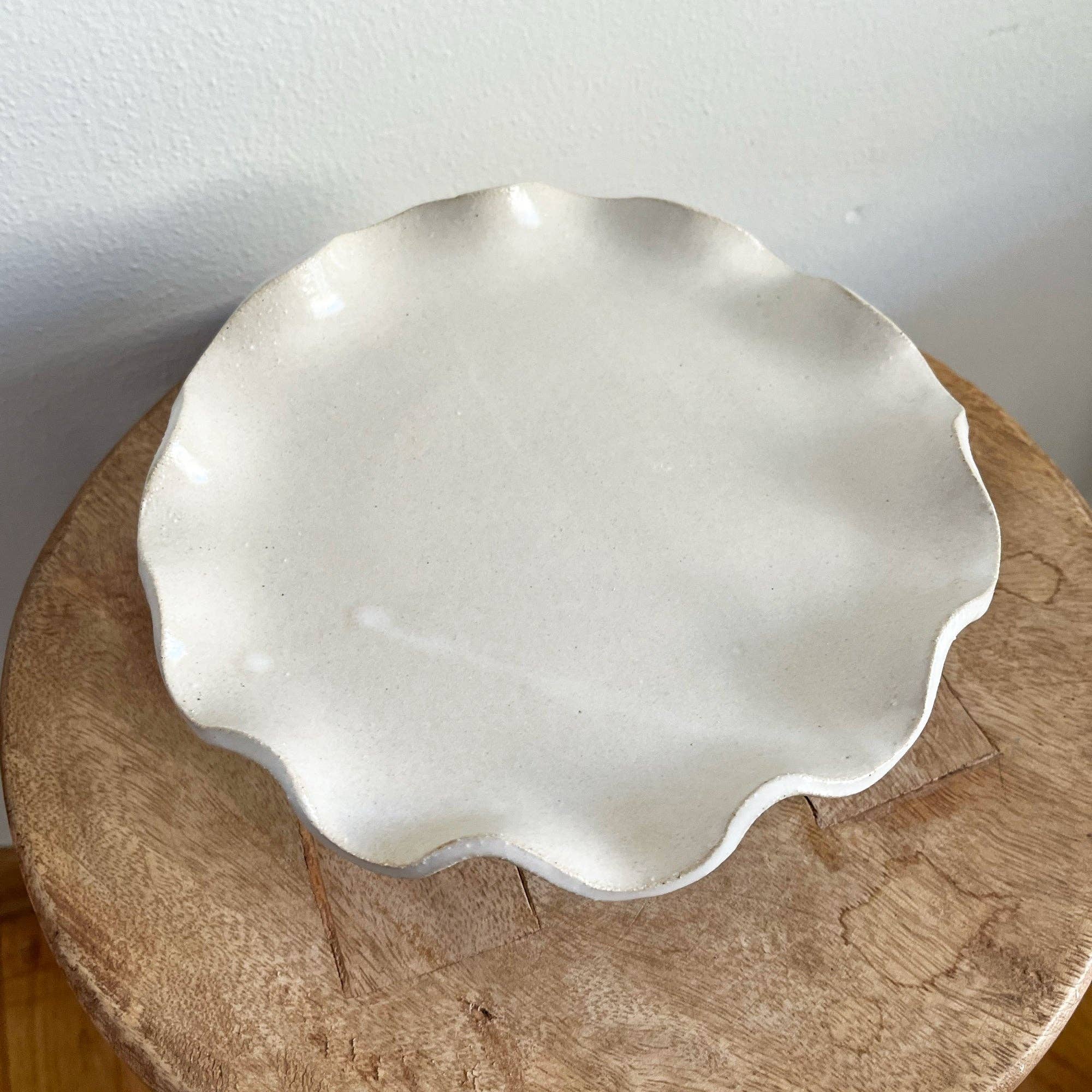 Wavy Edged Pedestal