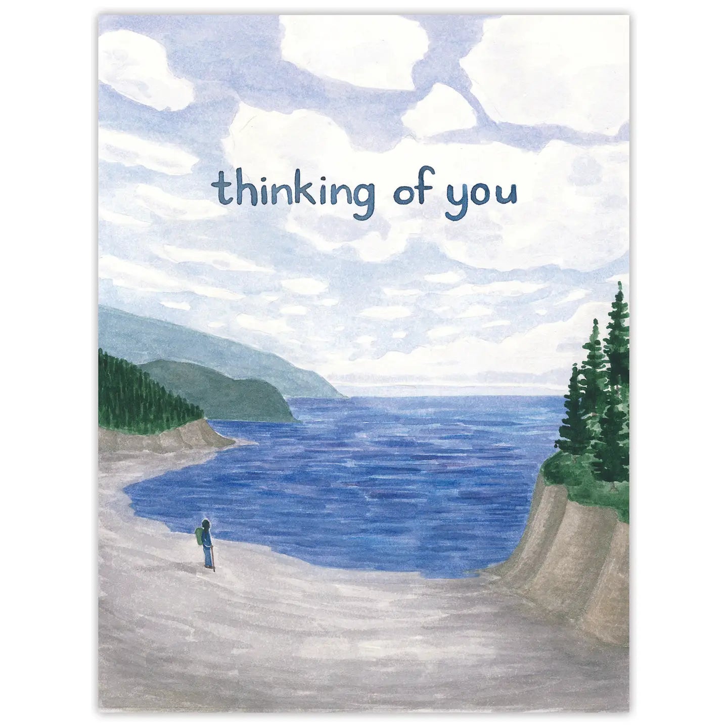 Thinking of You Card - Watercolor Sympathy Card