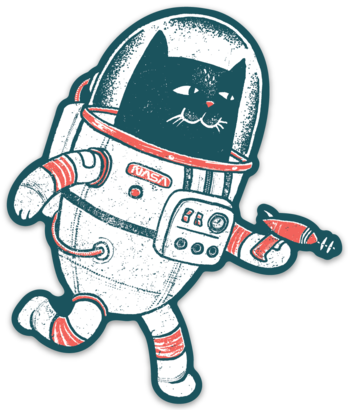 Space Cat Sticker