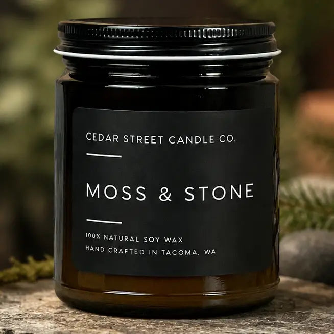 Moss & Stone | 7.2 oz Soy Candle | Seasonal
