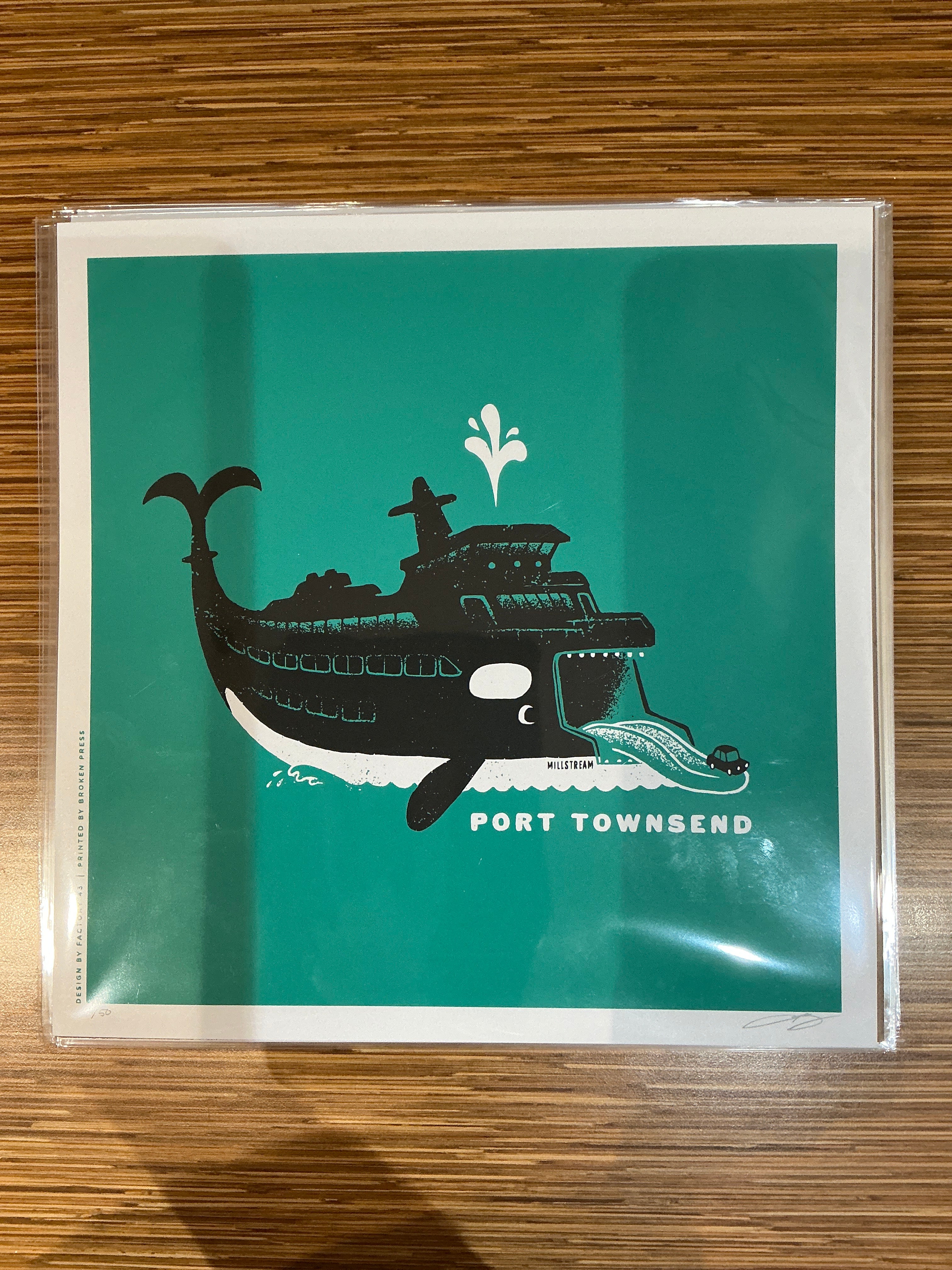 Orca Ferry Art Print
