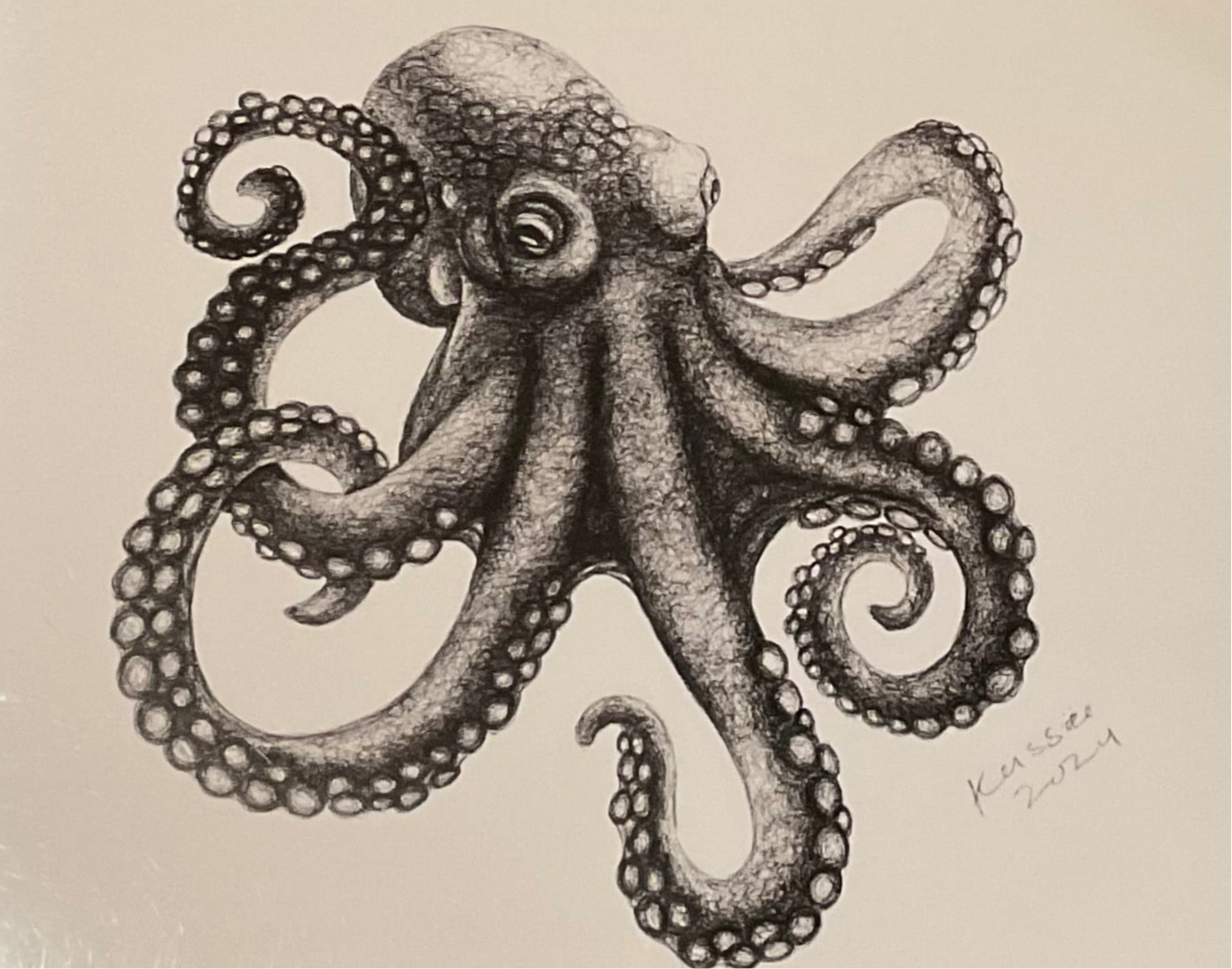 Octopus Art Print by Kassandra Hogan