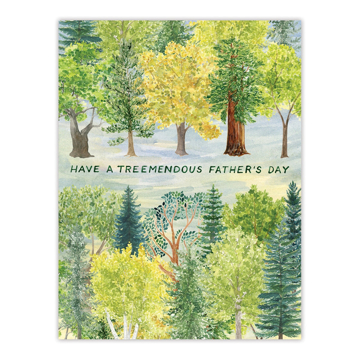 Treemendous Fathers Day Card - Trees Dad Greeting Card