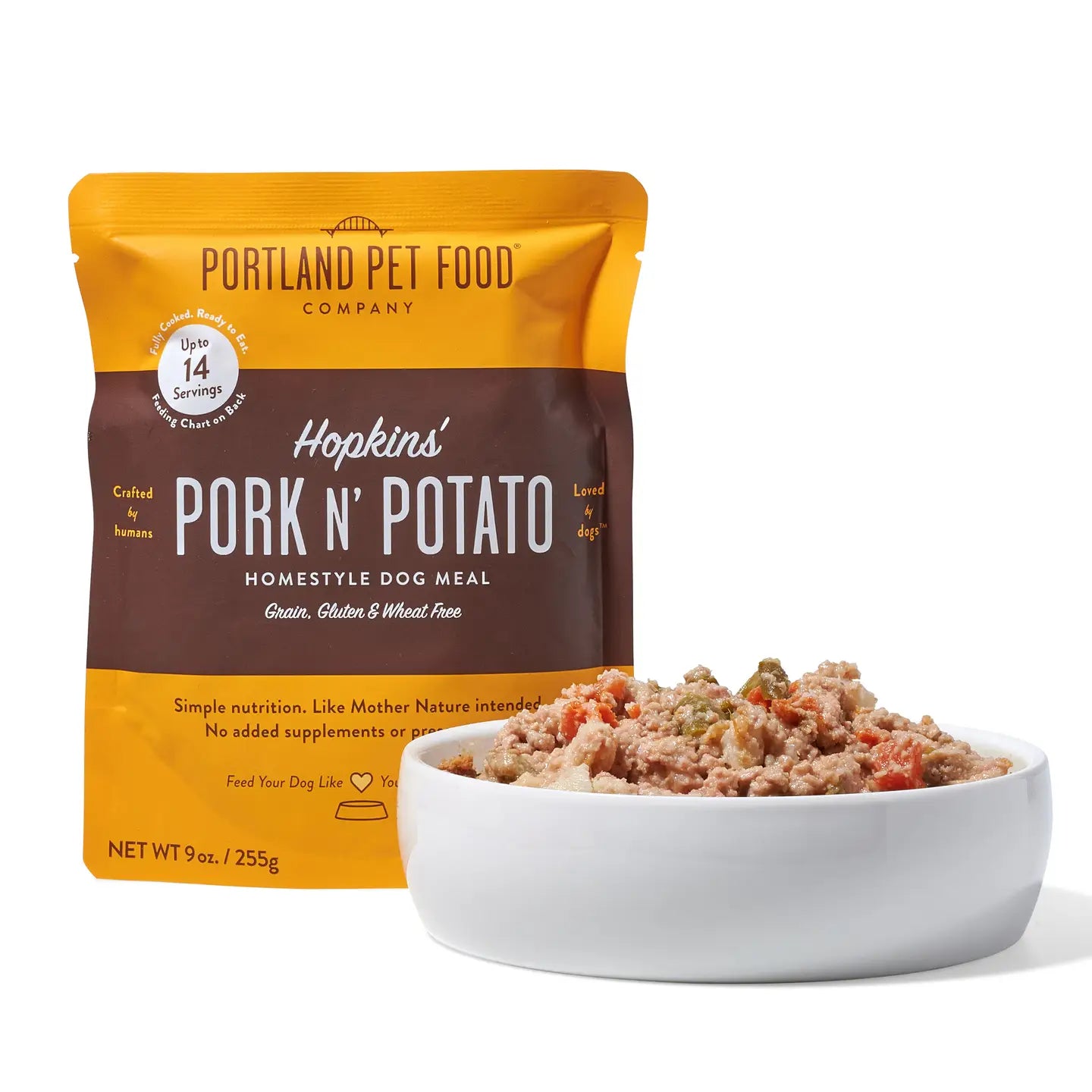 Hopkins Pork N Potato Human Grade Fresh Wet Food Dog Pouches