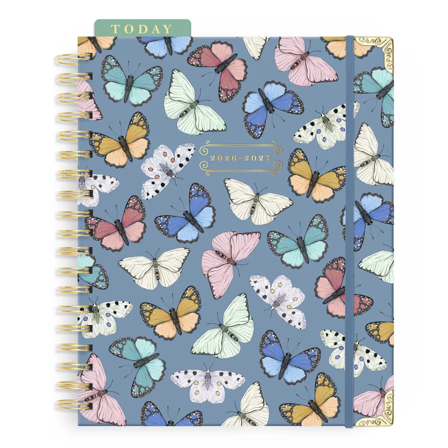 2027 Butterfly Toss 17-Month Weekly Large Spiral Planner