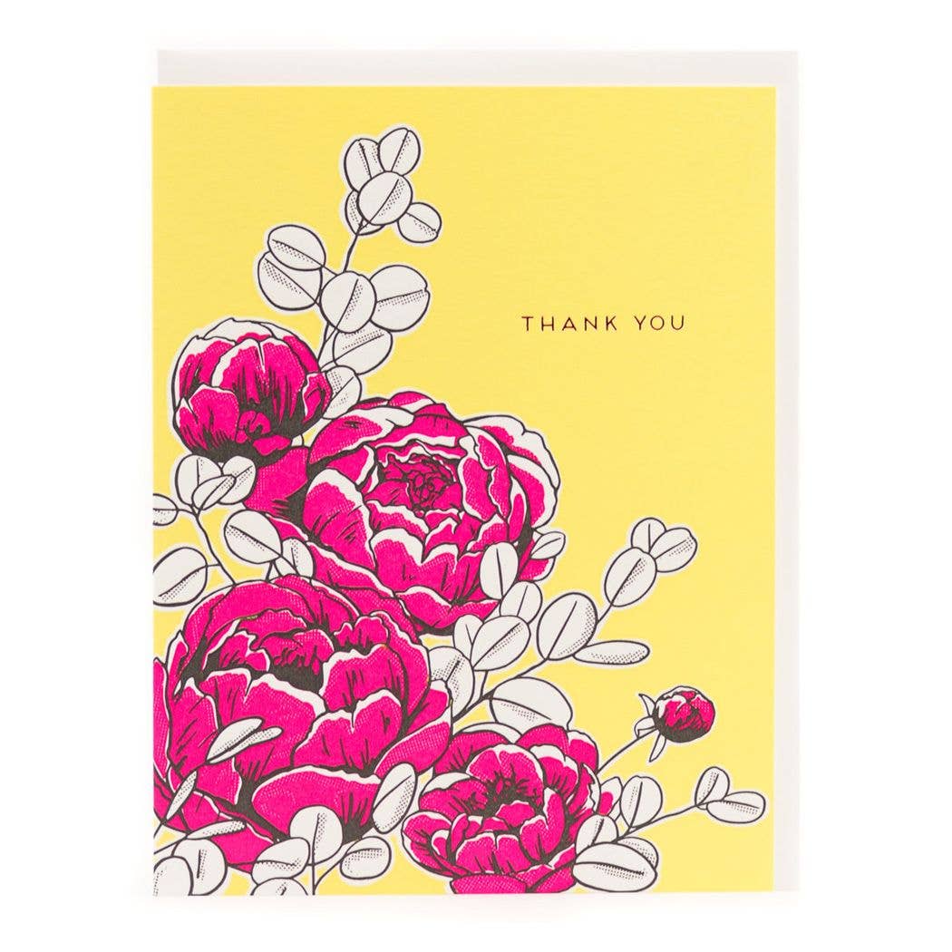 Peonies Card: Single Card