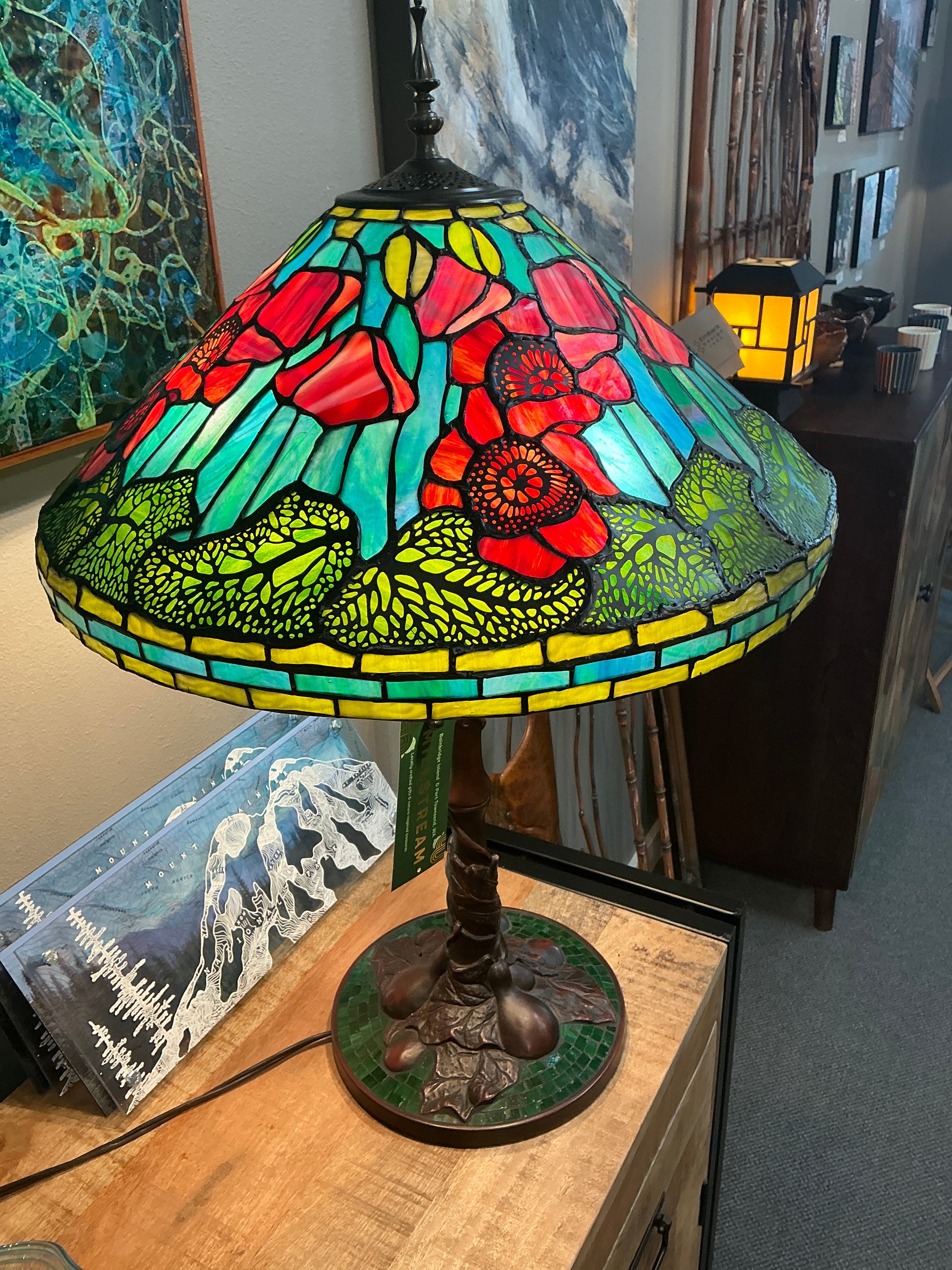 29.5"H Mila Tiffany-Style Stained Glass Table Lamp