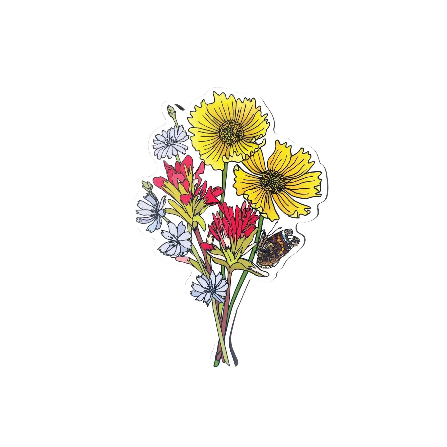 Yellow Wildflower Magnet