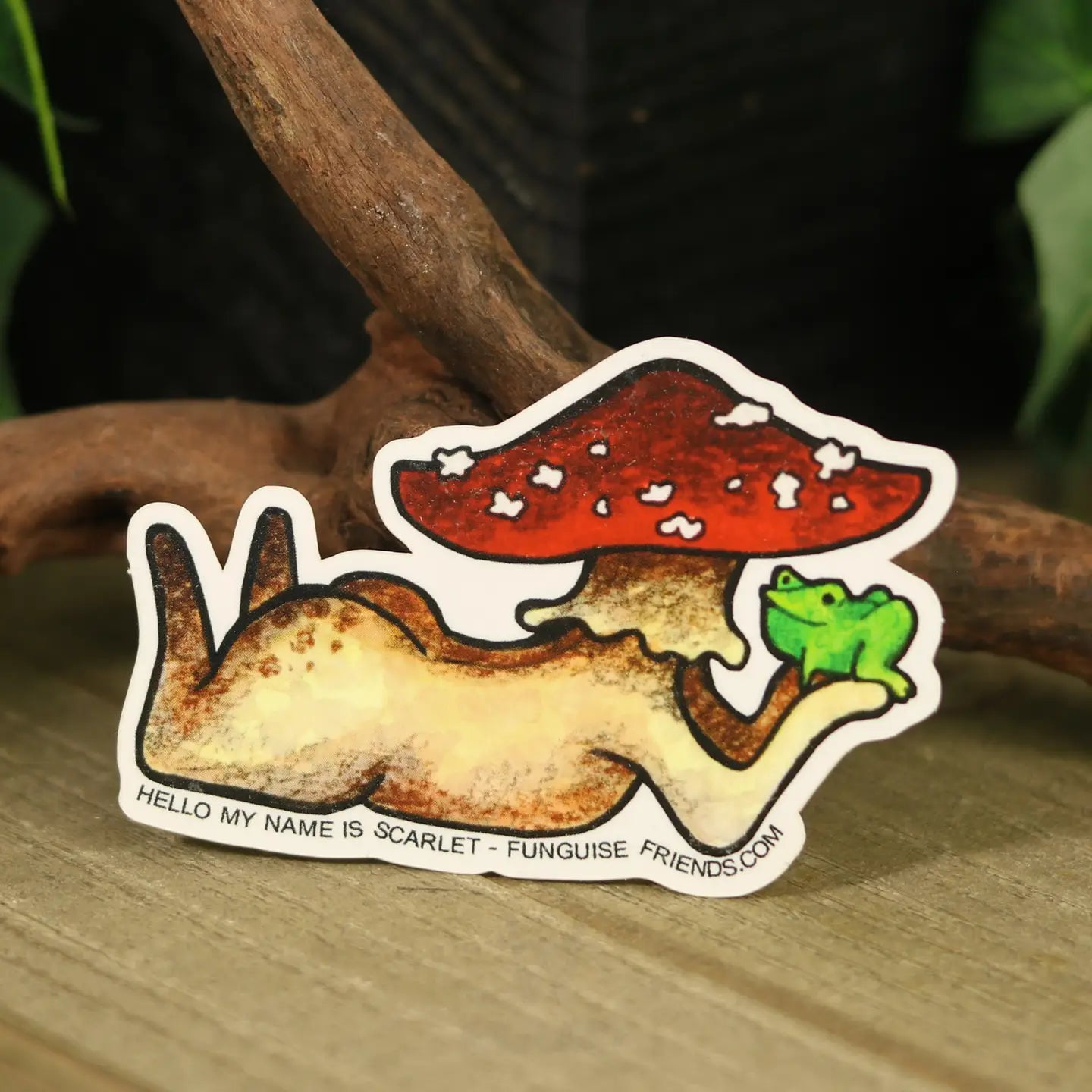 Vinyl FunguiseĀ® Sticker - Scarlet