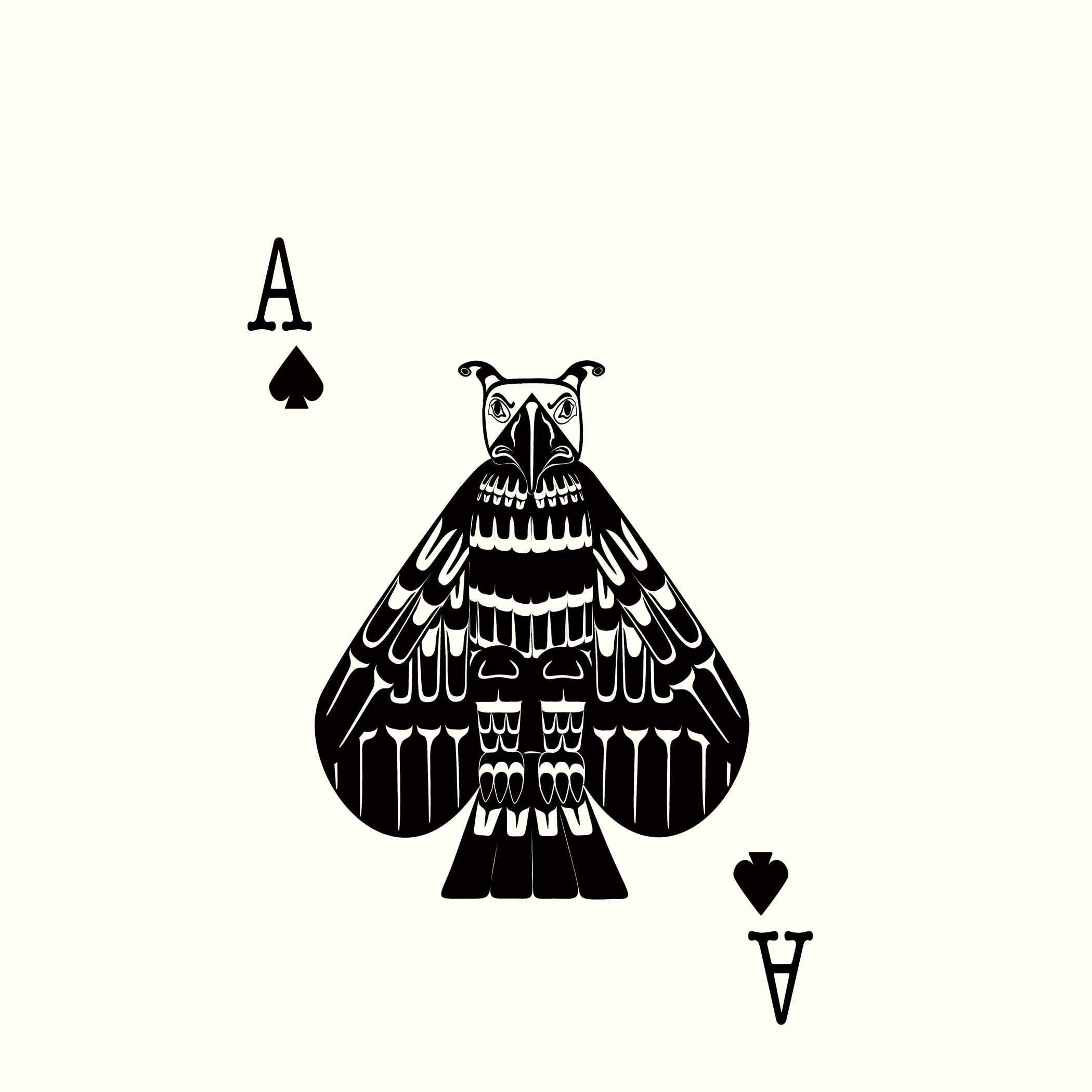Unique Pacific Northwest Native American Art Playing Cards