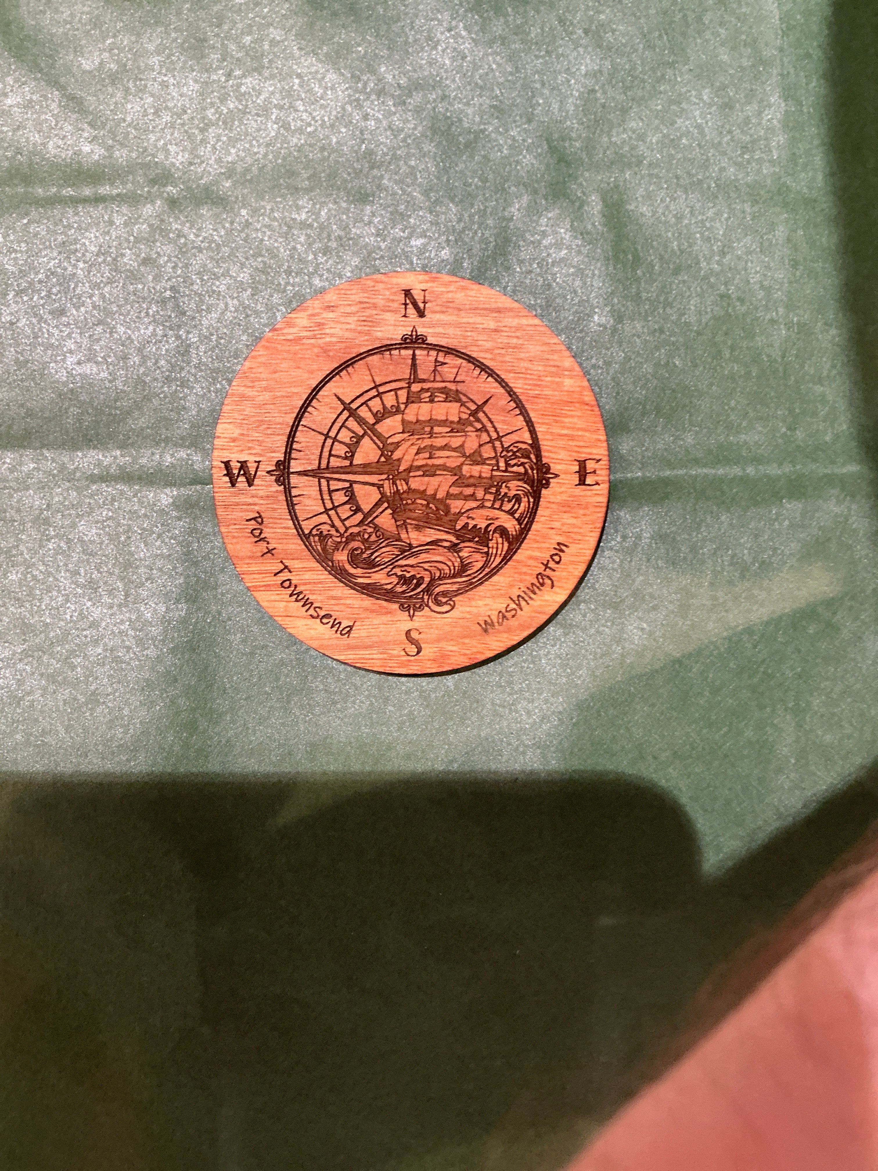 Port Townsend Nautical Wooden Magnet