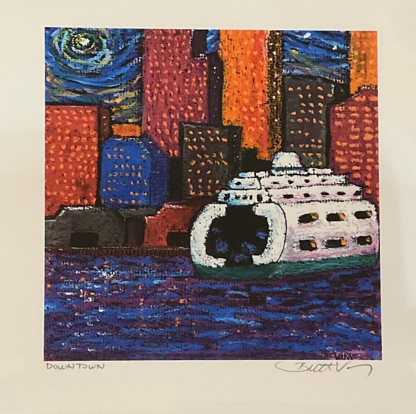 Downtown - 8" x 8" Art Print
