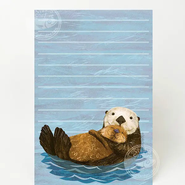 Cuddly Otters 4" X 6" Notepads, 50 Pages Each