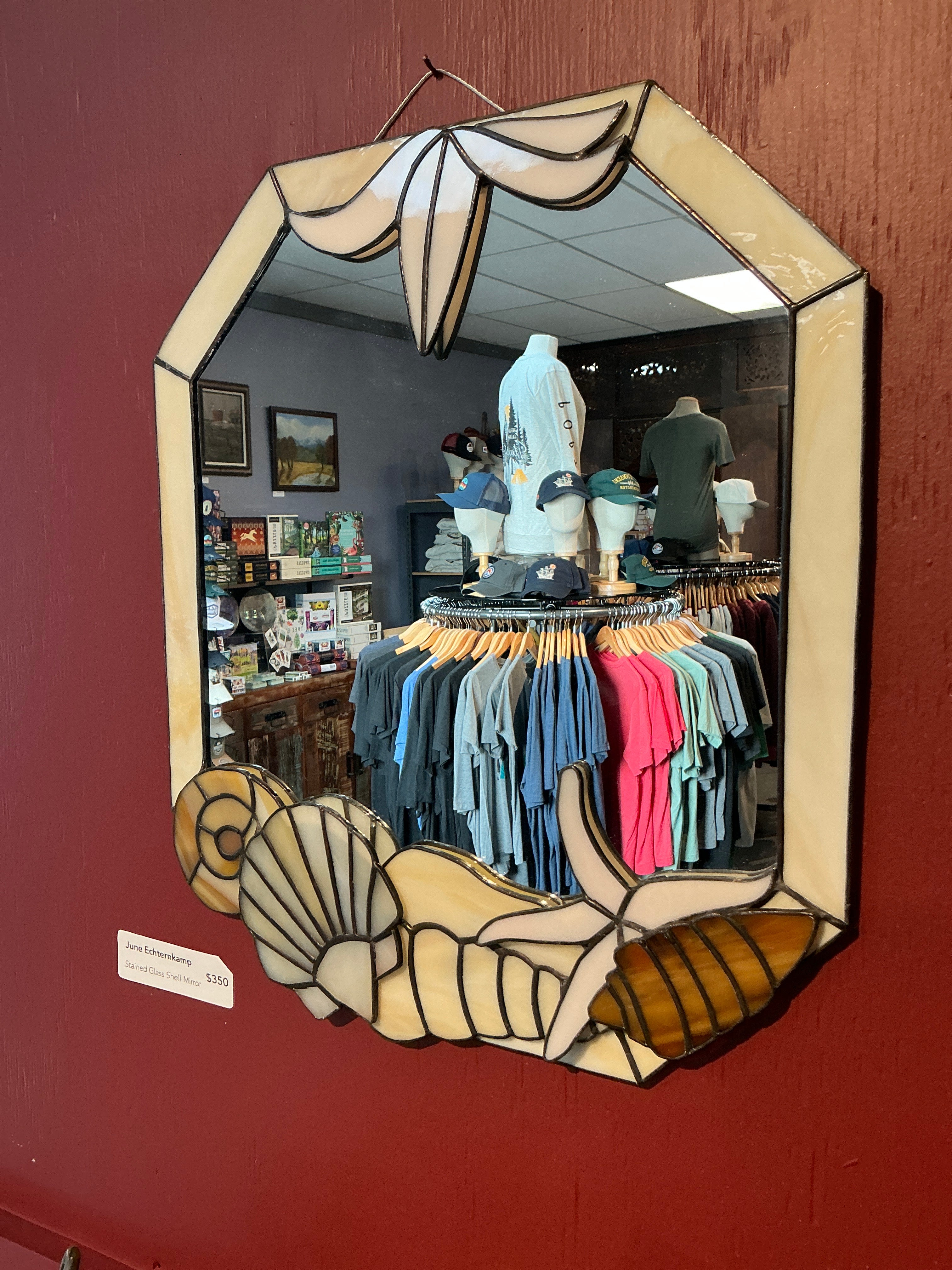 Shell Stained Mirror Glass-June Echternkamp