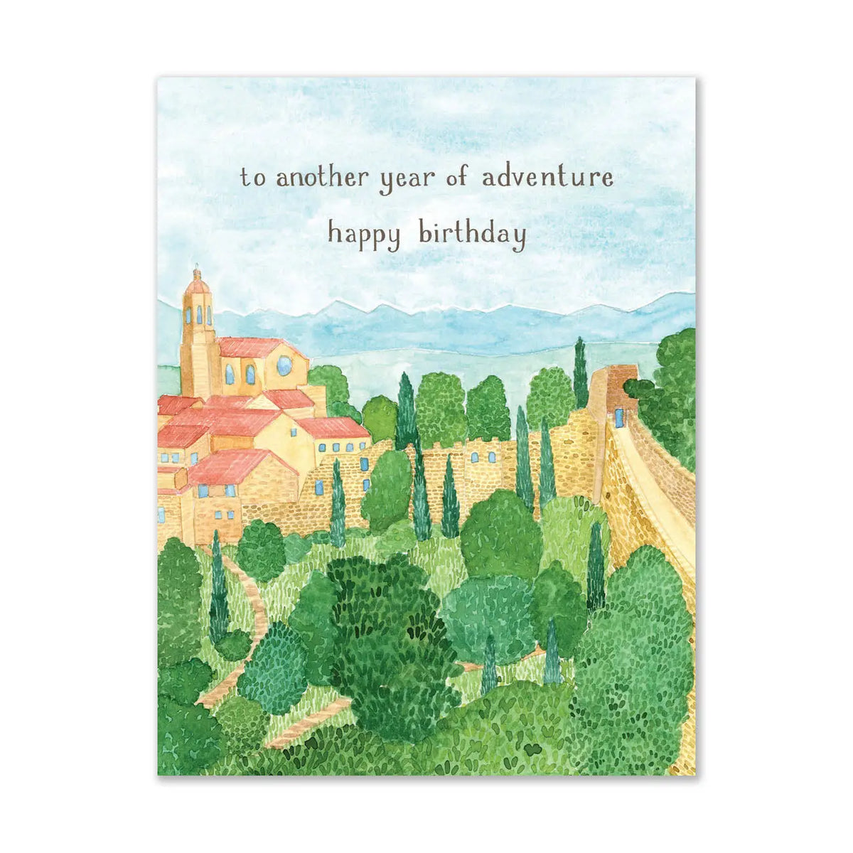 Building This Life with You Love Card - Travel-Themed Anniversary Card