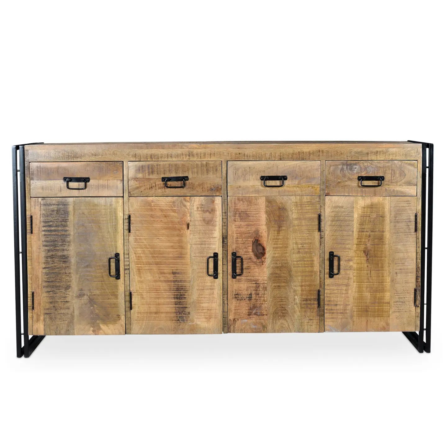 Reclaimed Wood 4 Door 4 Drawer Sideboard