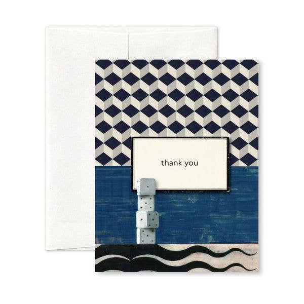 Thank-you notecard D (dice)