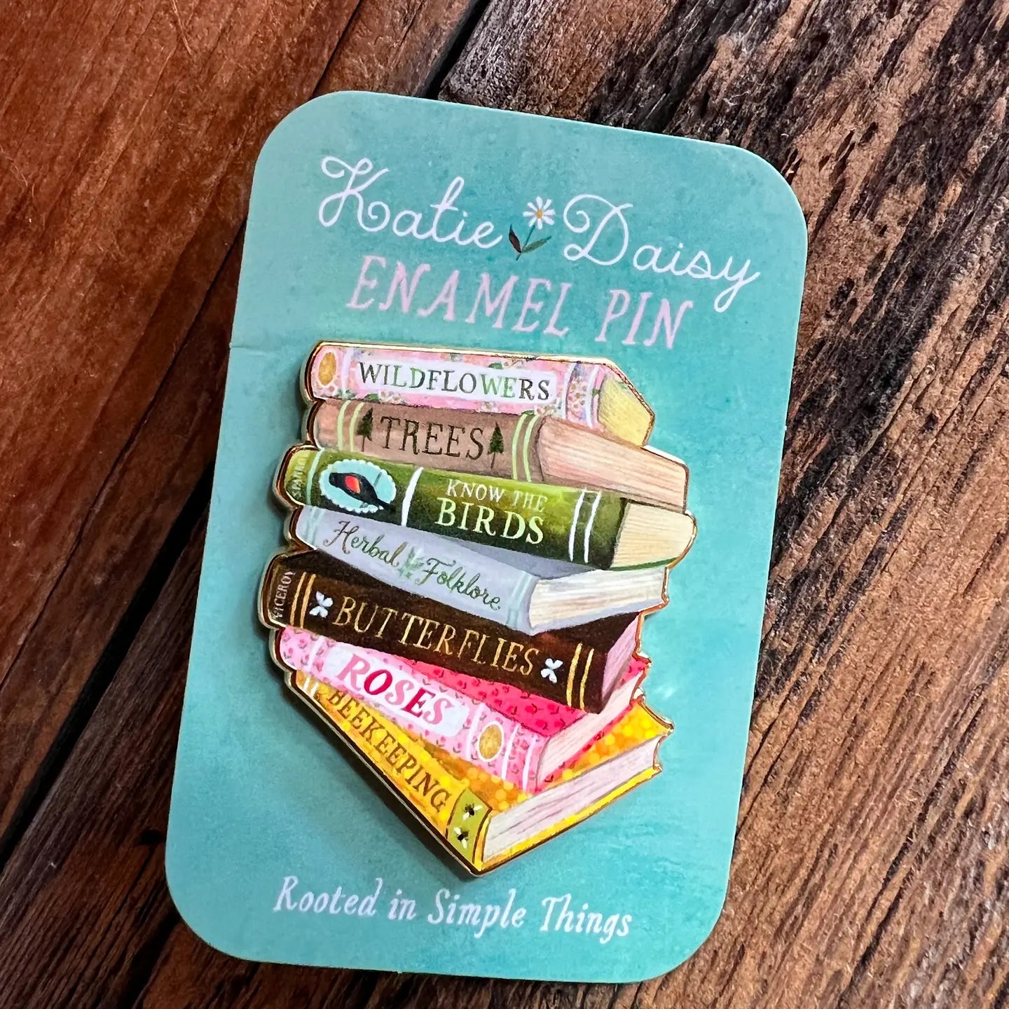 Books Enamel Pin