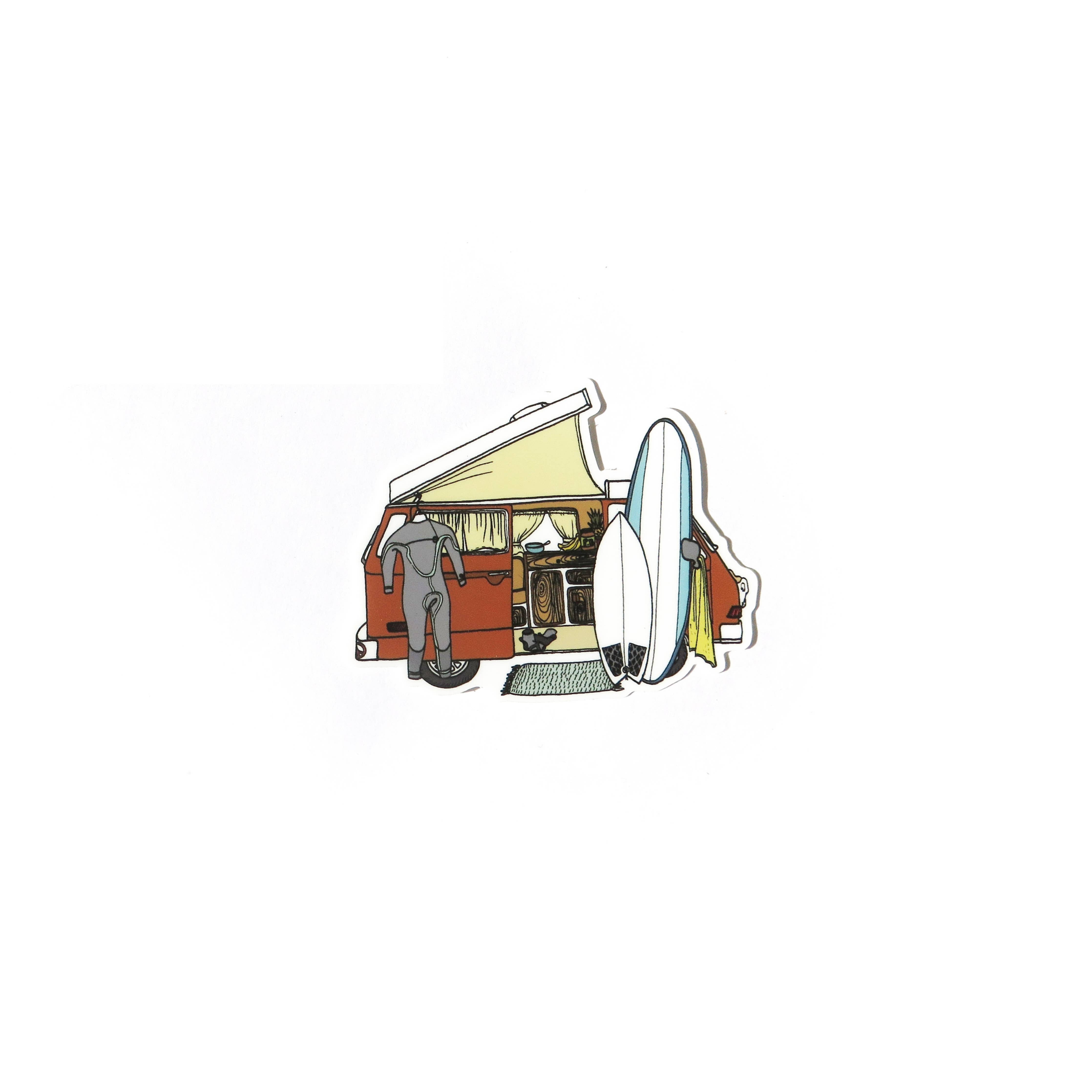 Surf Van Sticker