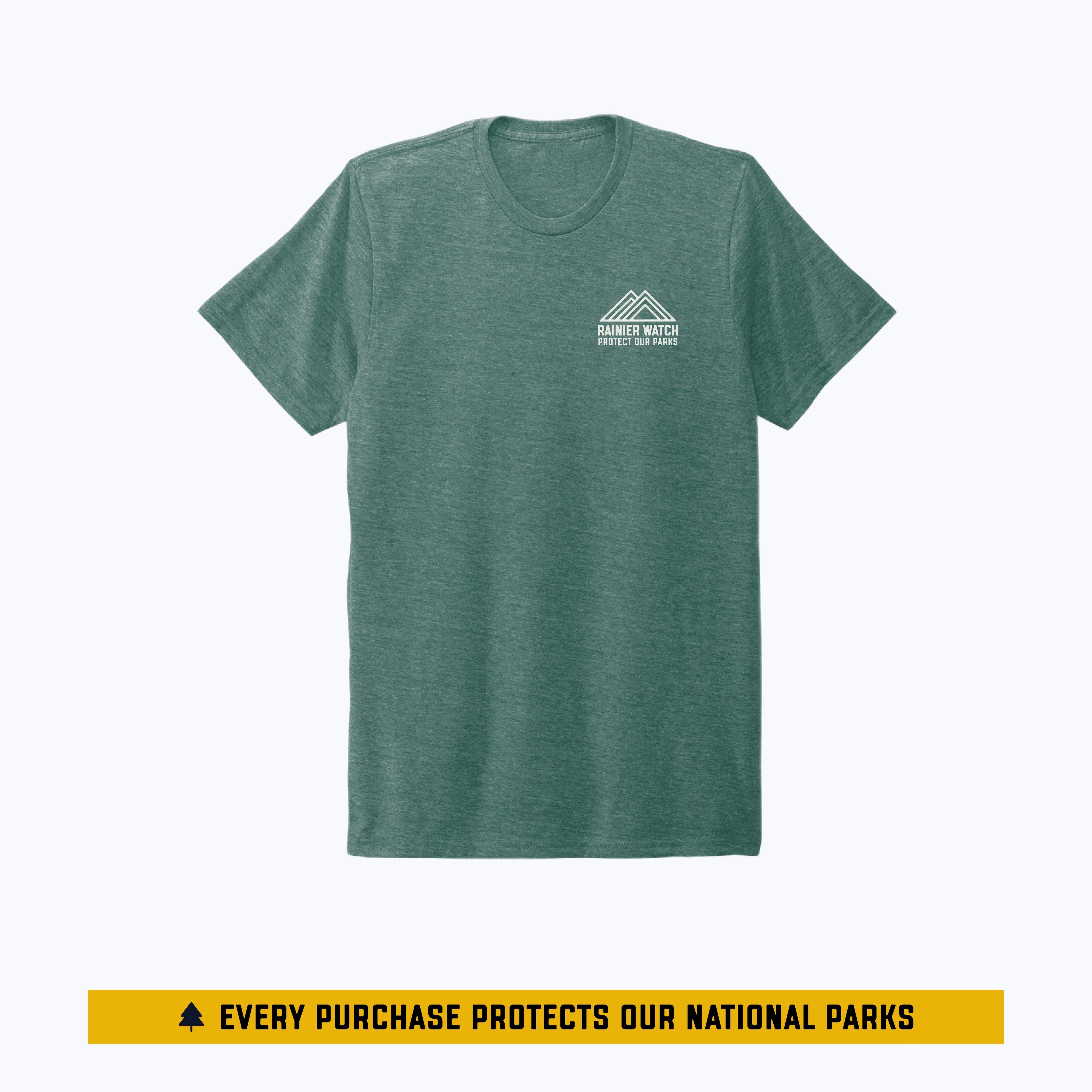 Washington National Parks Eco Tee - Sea Green: 2XL