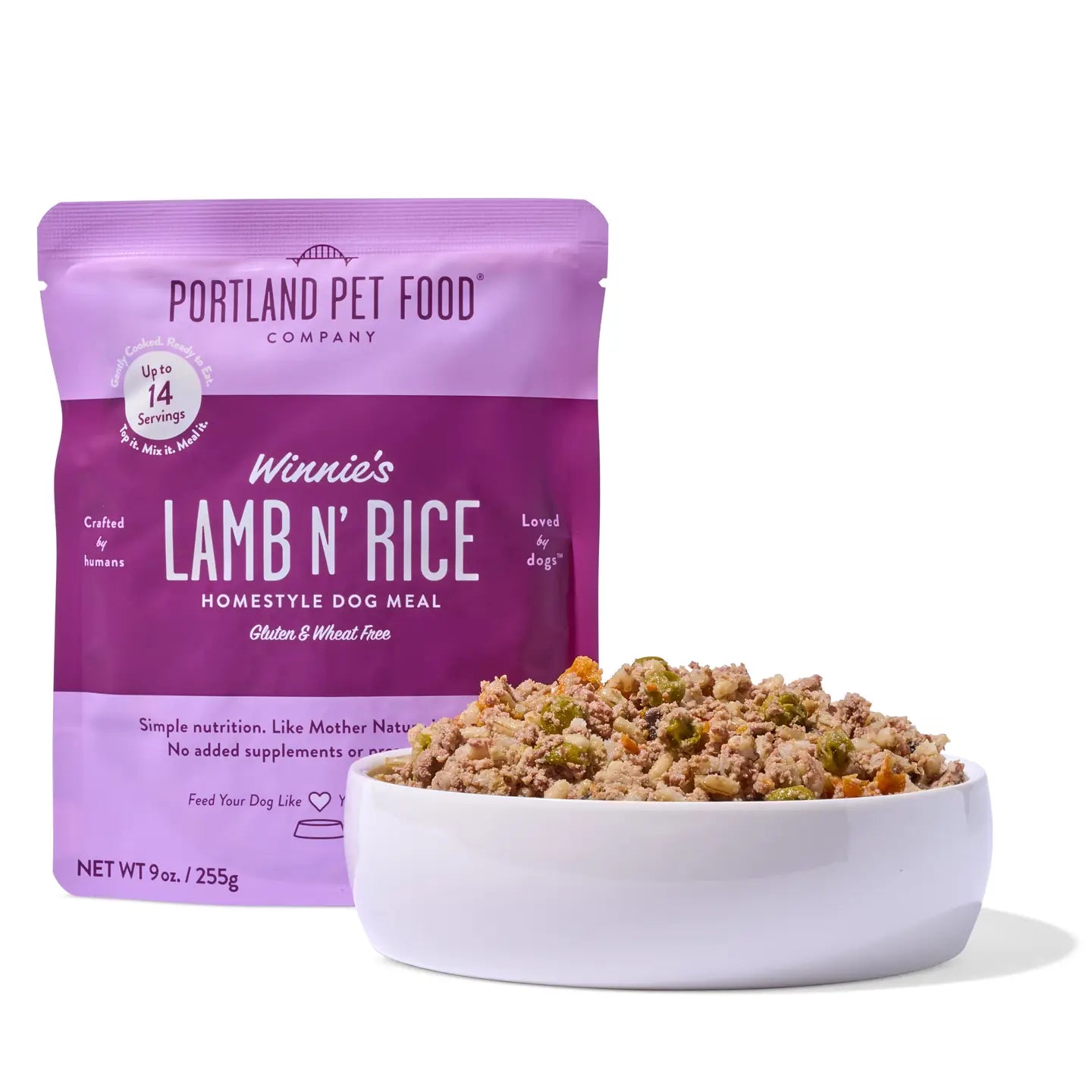 Winnie's Lamb N' Rice Human Grade Fresh Wet Food Dog Pouches