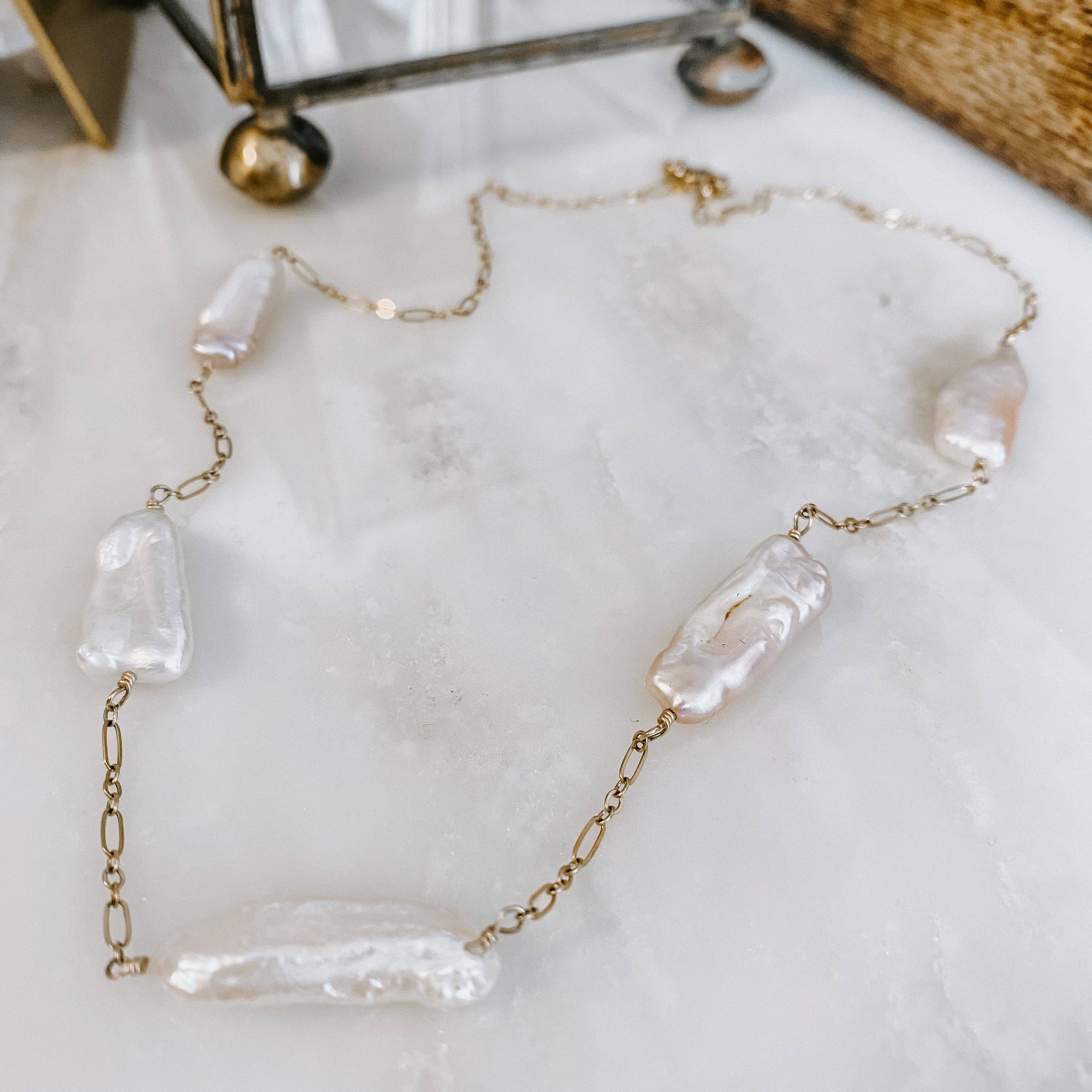 Five Island Necklace: 18" / 14k Gold Fill