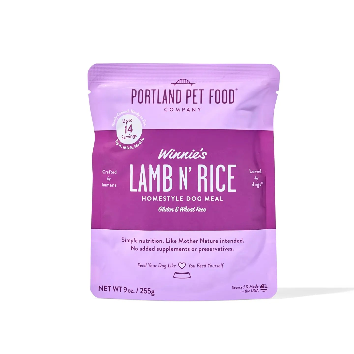 Winnie's Lamb N' Rice Human Grade Fresh Wet Food Dog Pouches