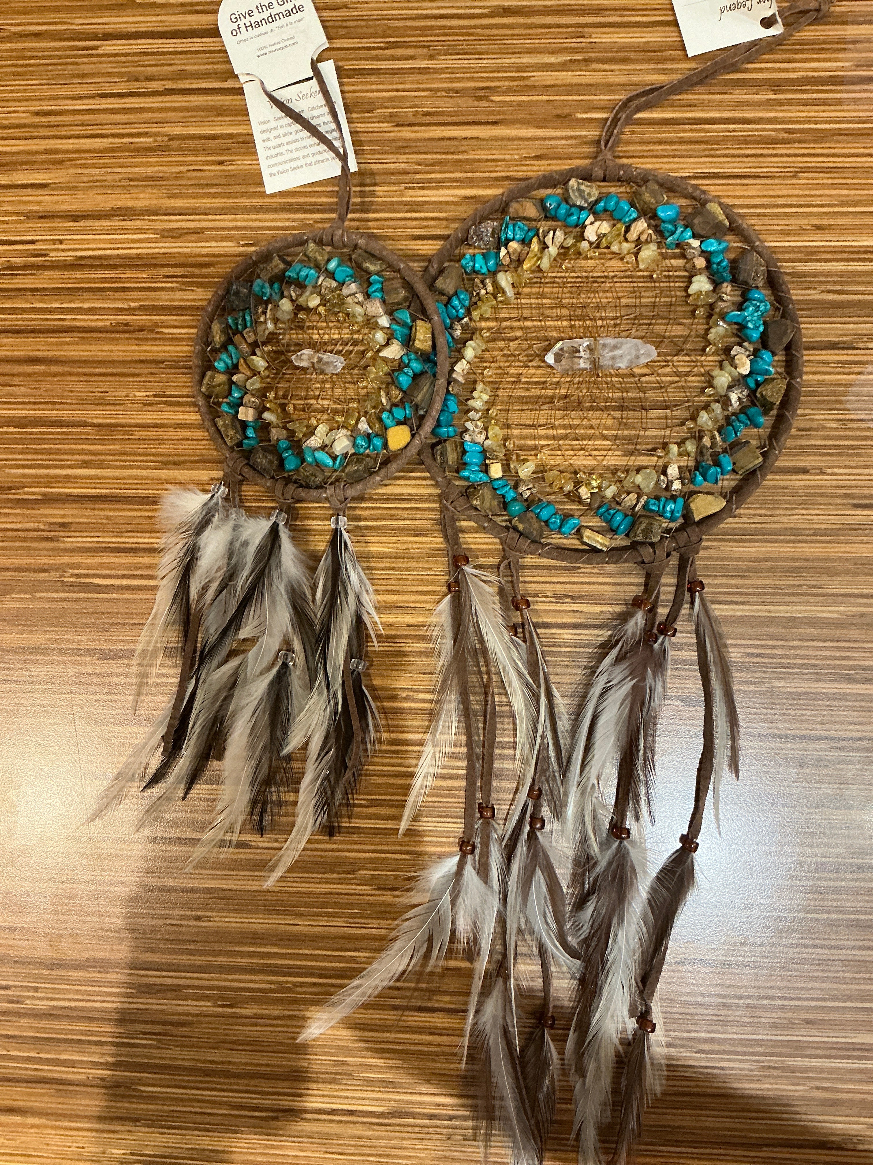 Brown Dream Catcher with Turquoise