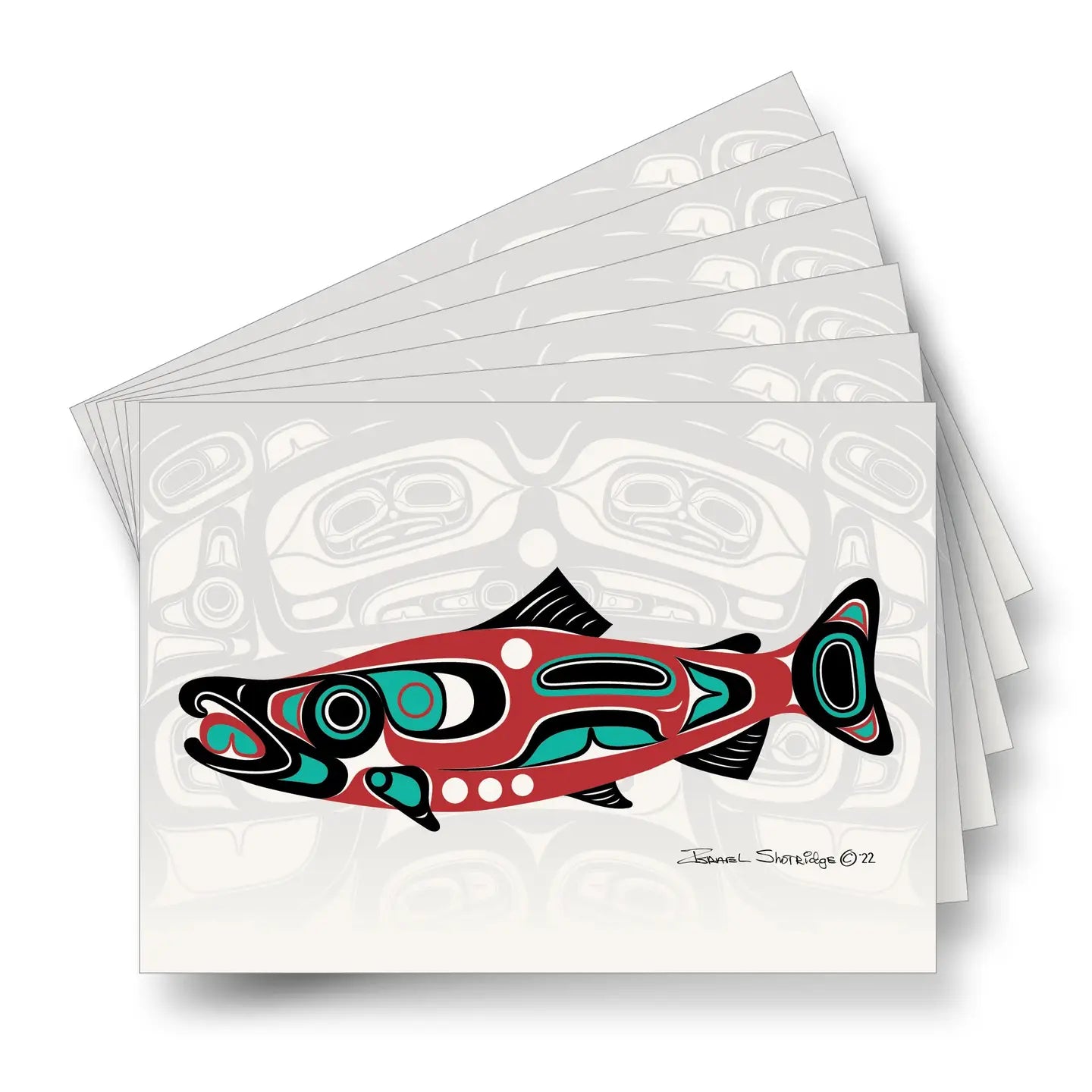 Northwest Salmon & Screen - Sleeved Art Card