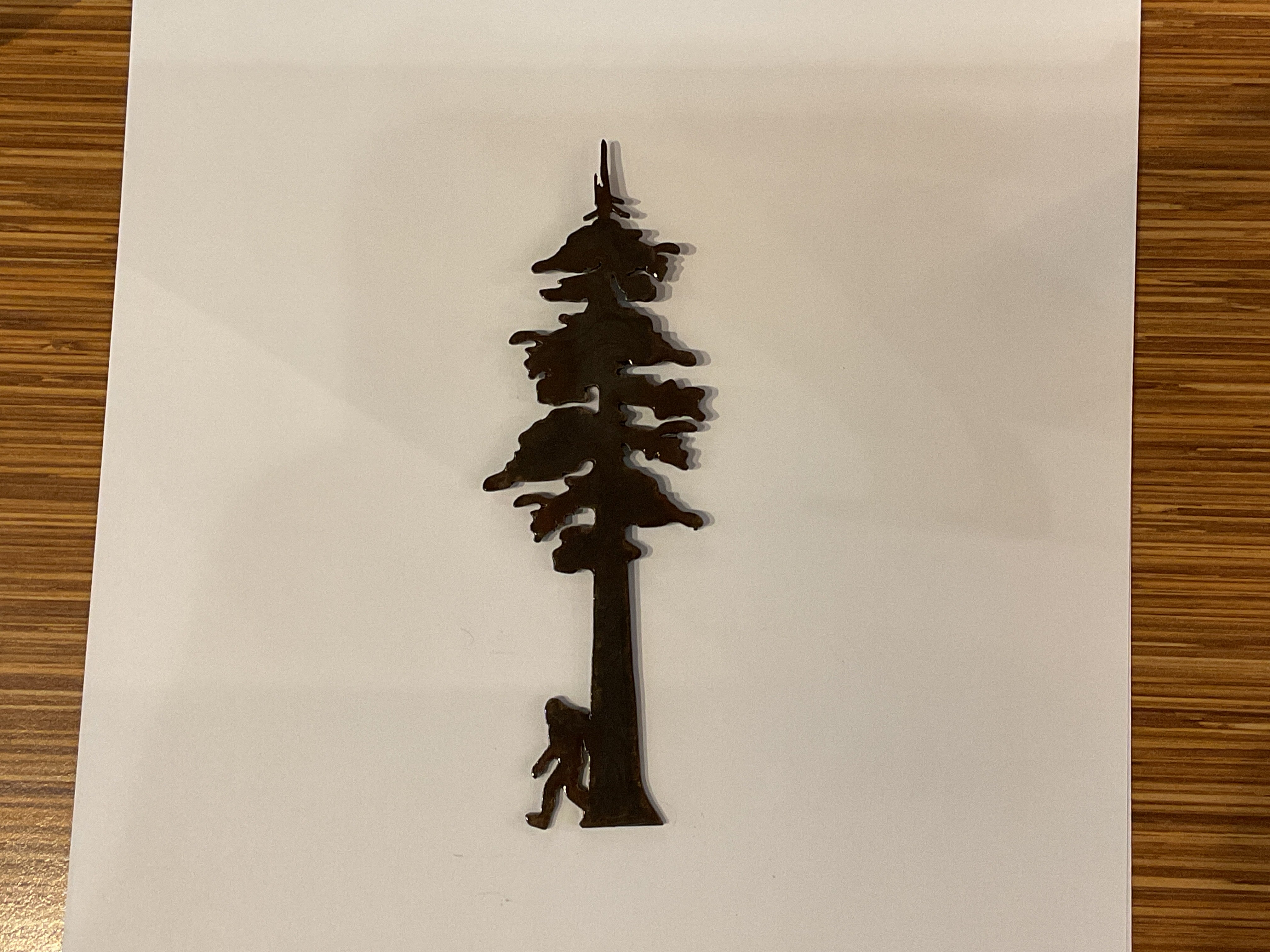 Redwood with Bigfoot Magnet