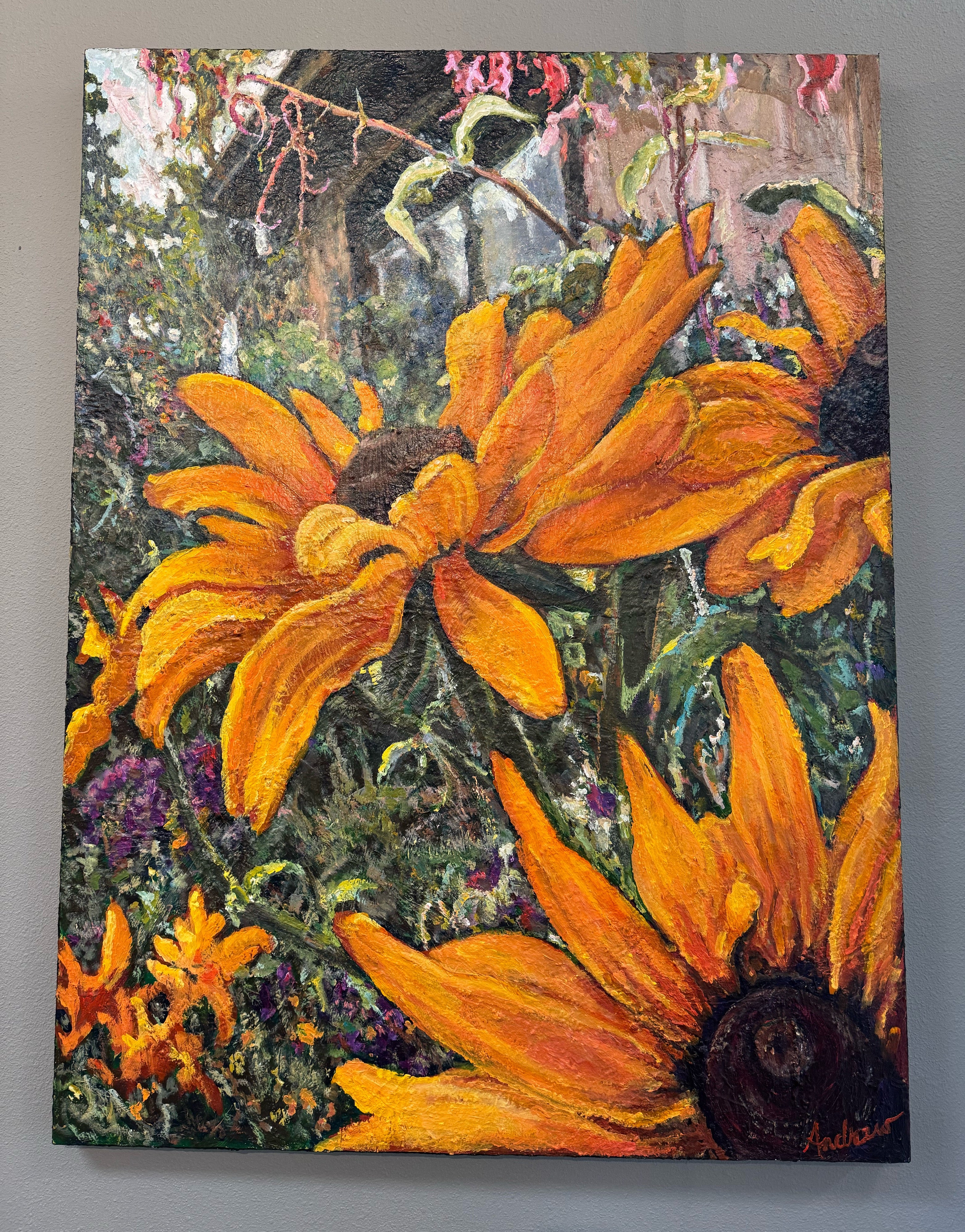 “Black-eyed Susan” Original Acrylic by Andrew Sheldon