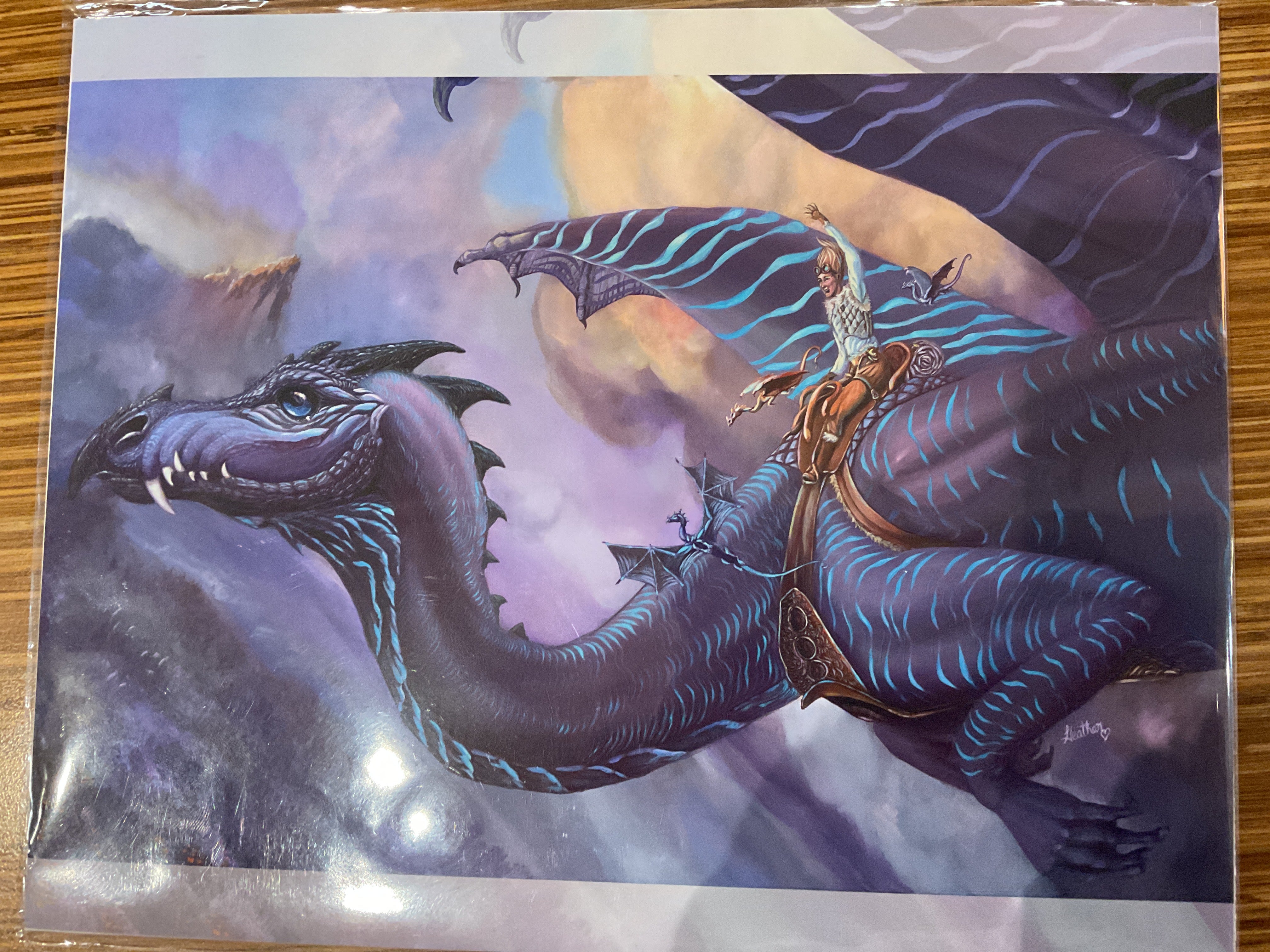 Maiden Flight Dragon Rider Art Print