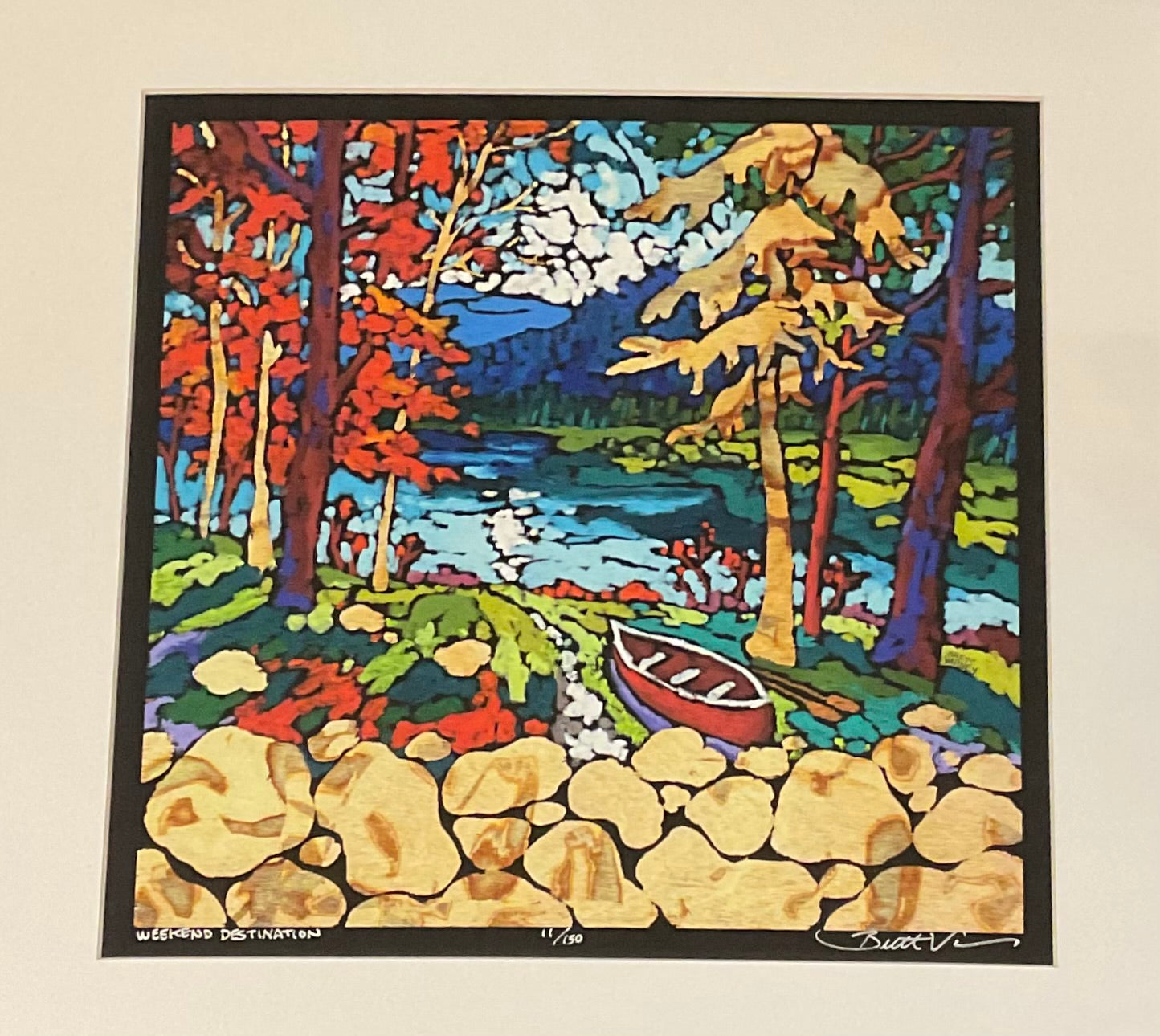 Weekend Destination- 16" x 16" Art Print