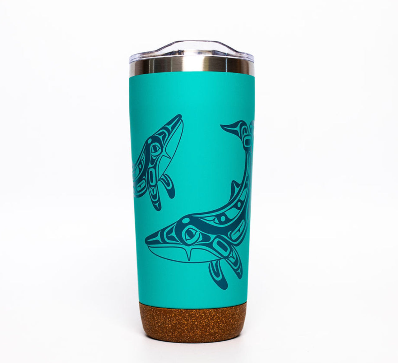 Cork Base Travel Mugs | Humpback Whale 20 oz