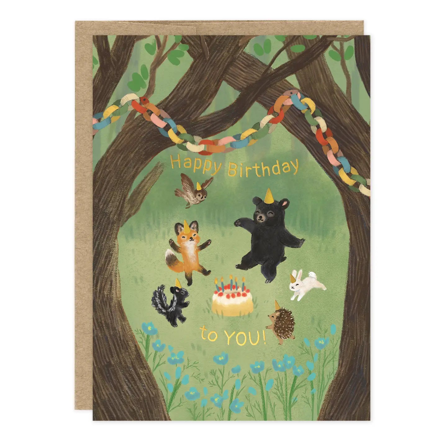 Forest Celebration Birthday Card