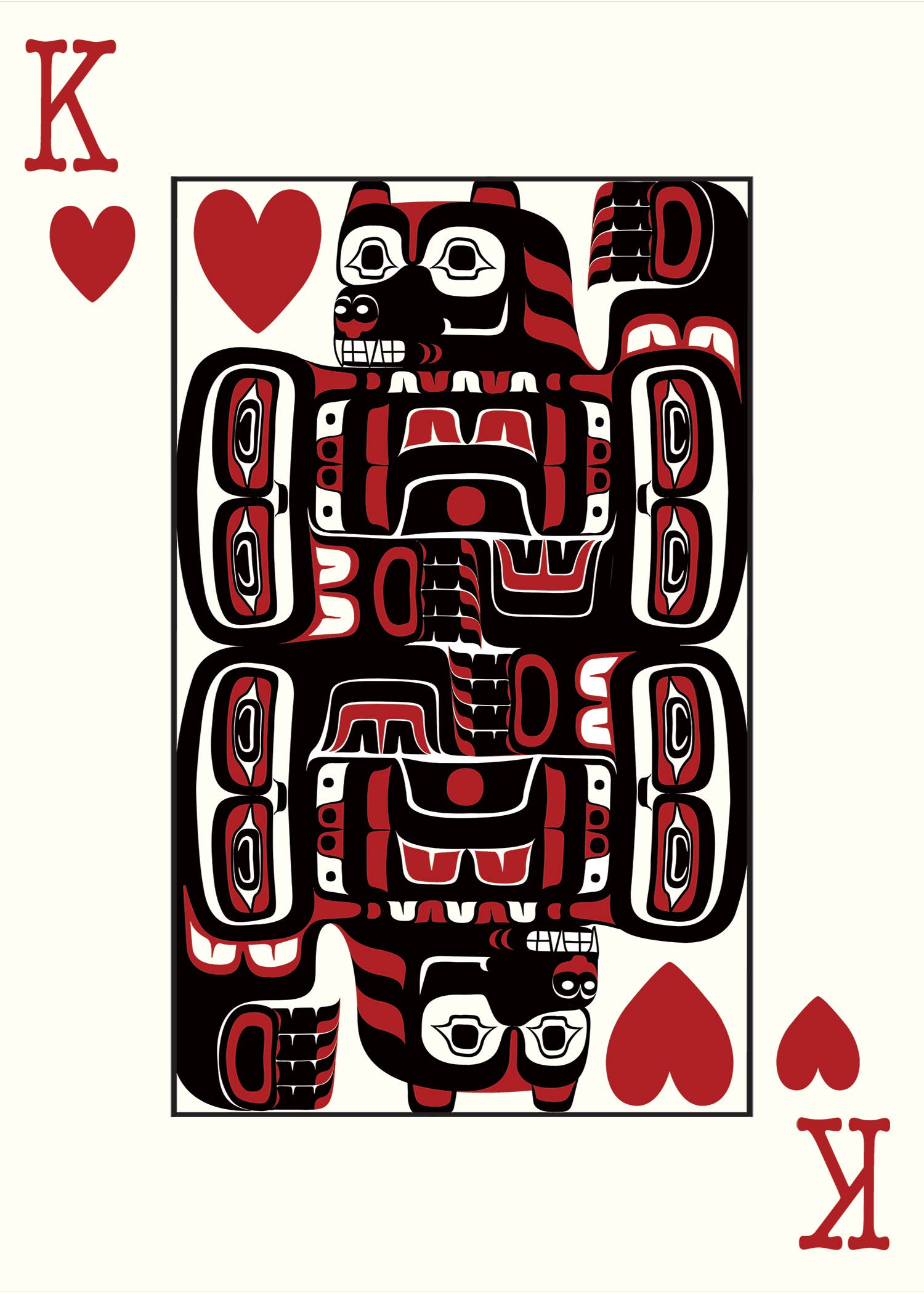 Unique Pacific Northwest Native American Art Playing Cards
