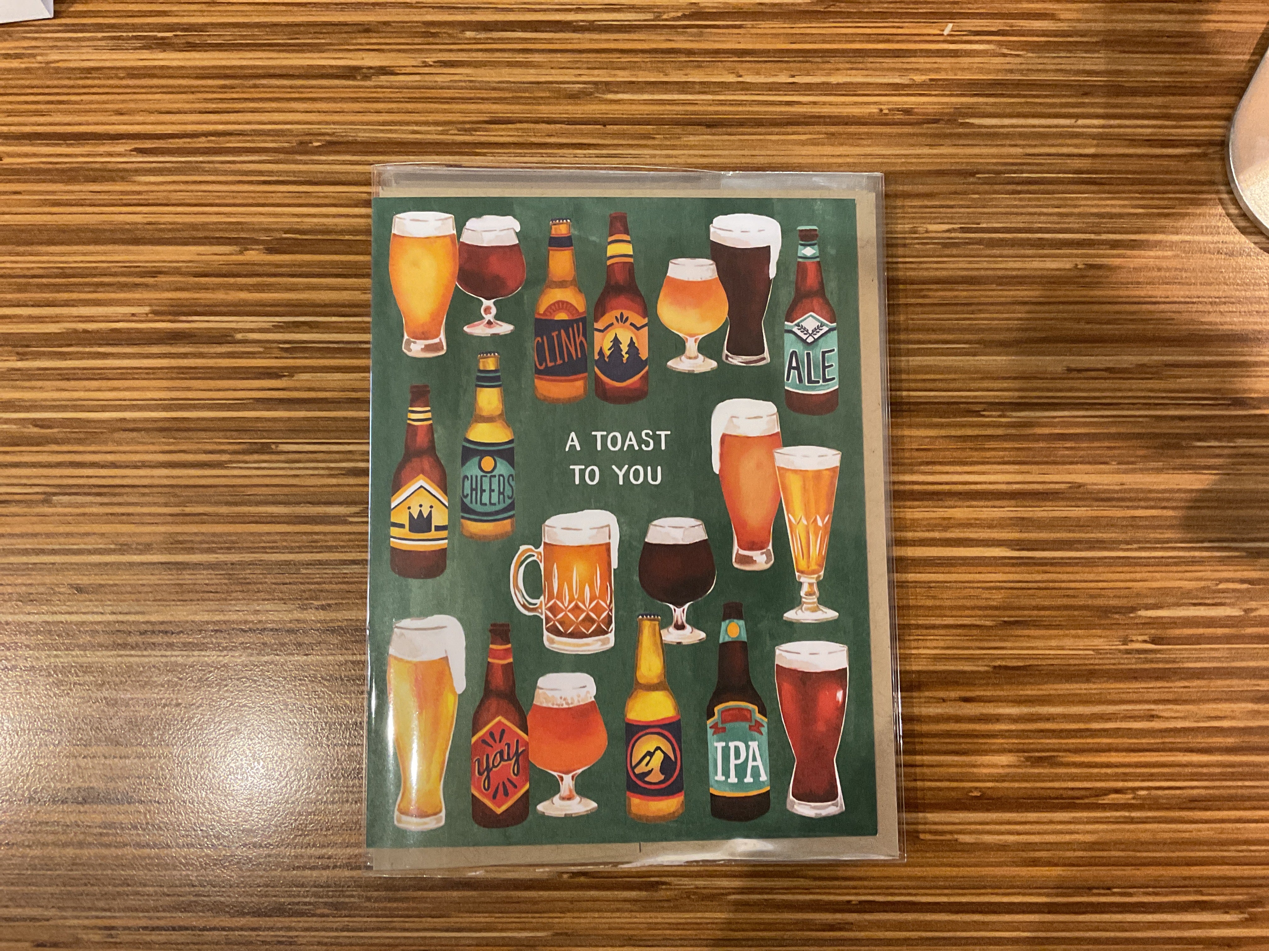 A Toast To You Birthday Card