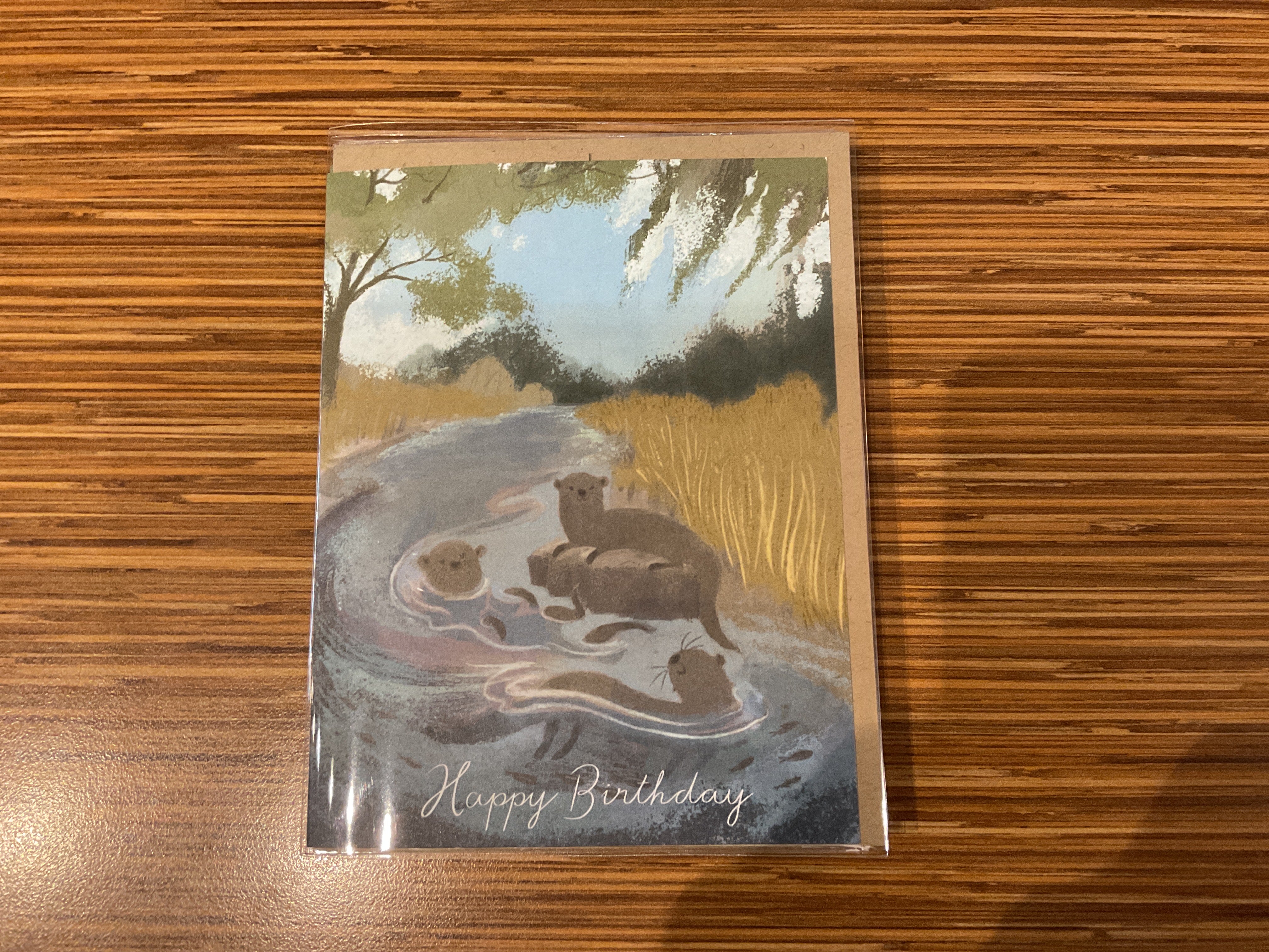 Otters Birthday Card