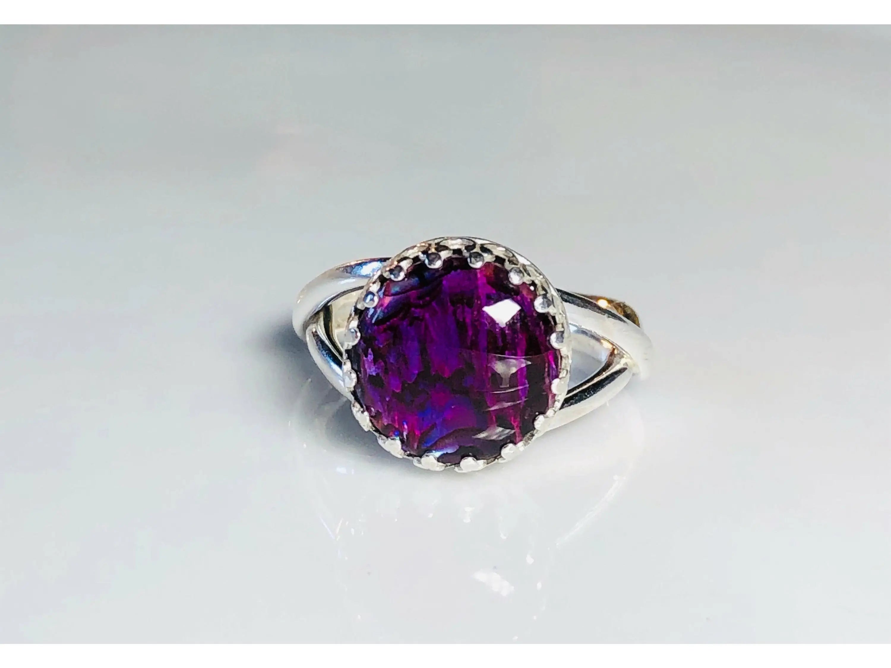 Abalone Vintage Twist Ring