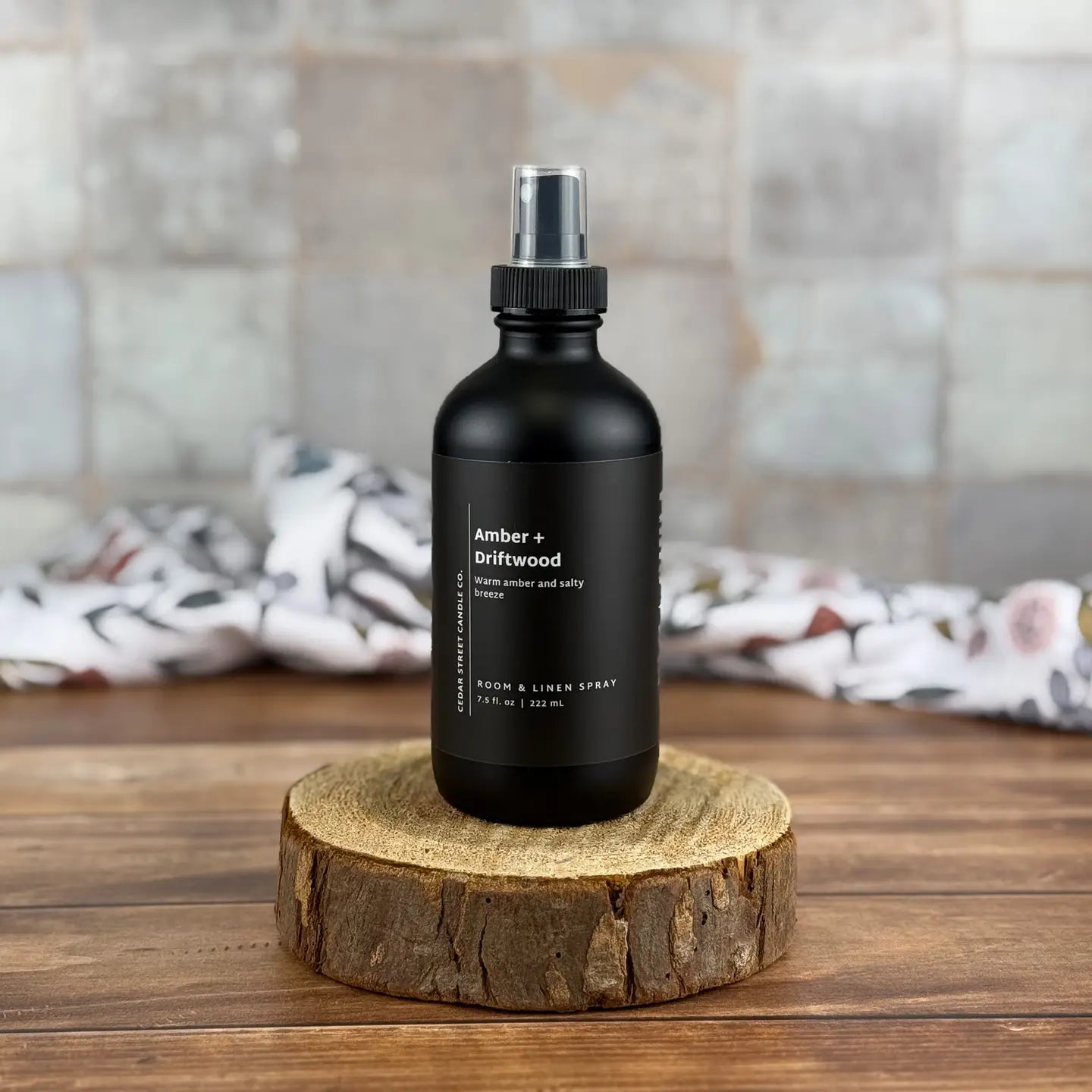 14 oz Amber & Driftwood Linen Spray