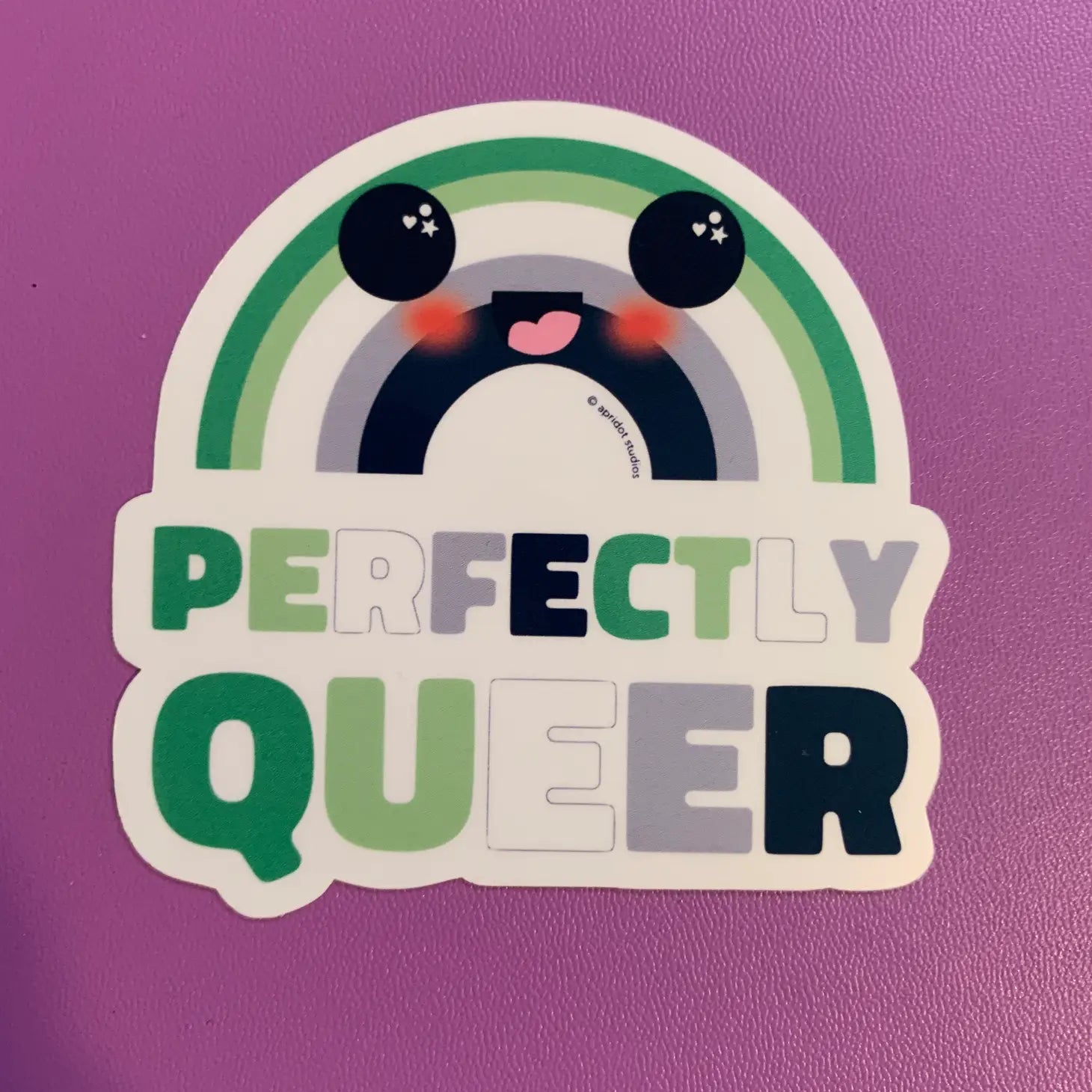 Perfectly Queer Rainbow Sticker