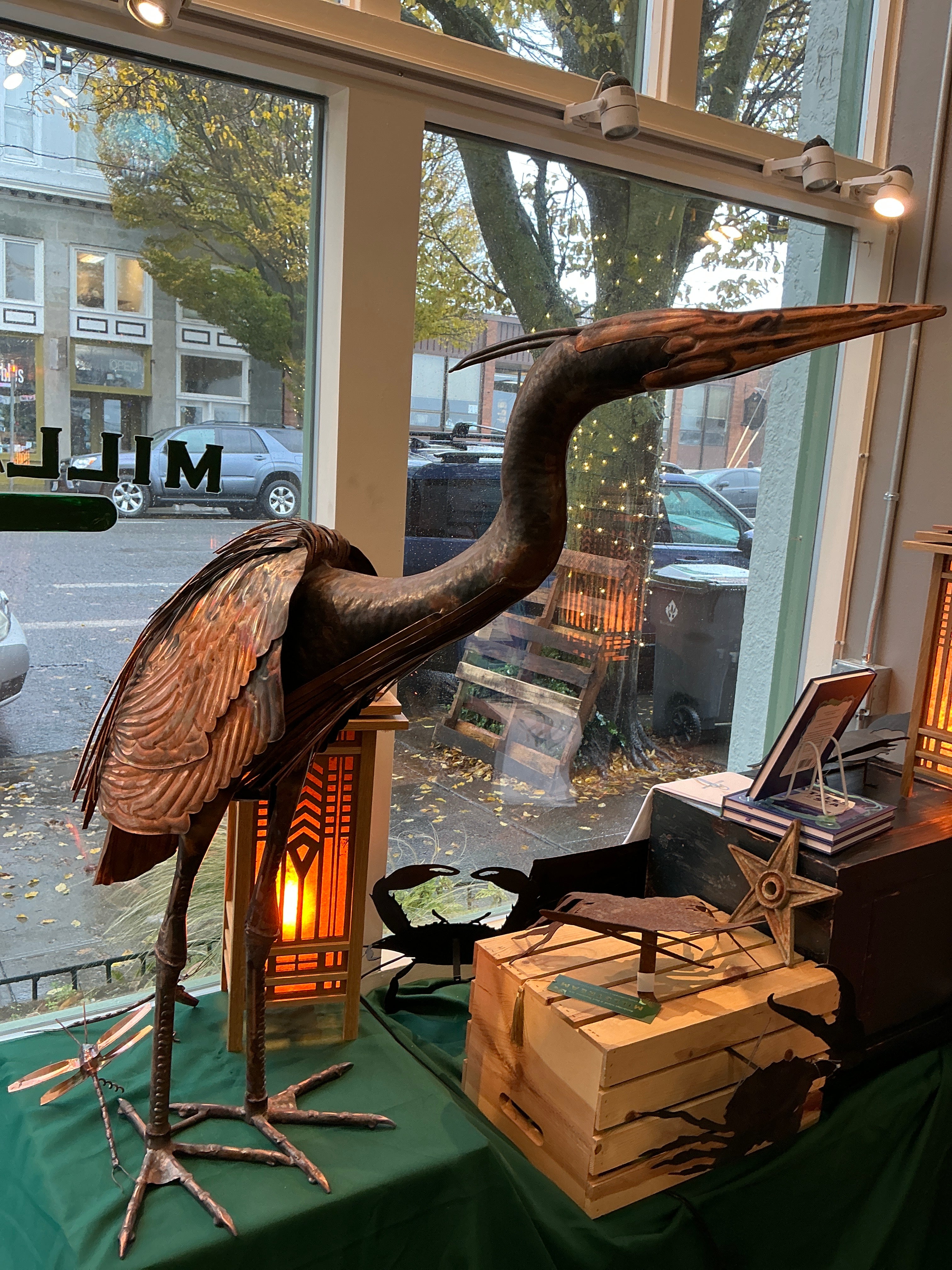 Standing Heron by Walter Massey