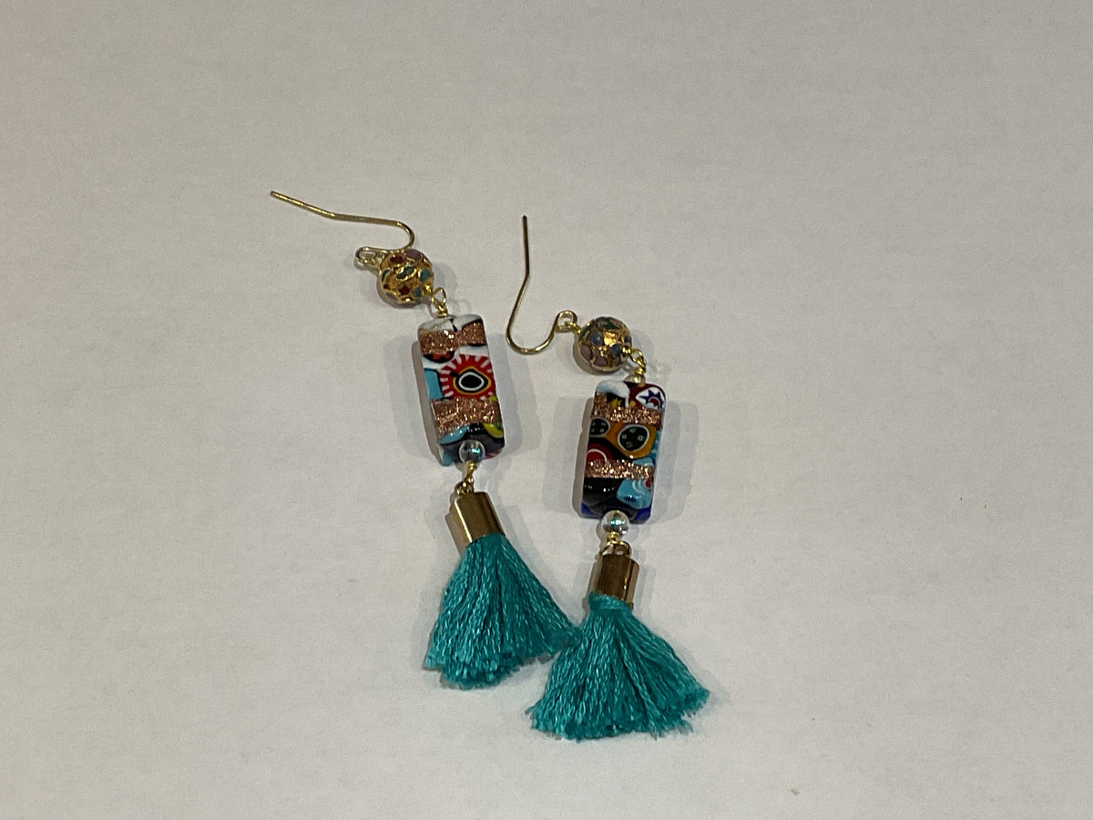 Russian Glass Bead Earrings