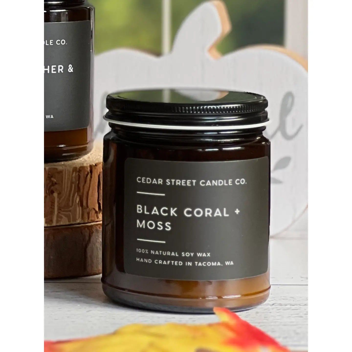 7.2 oz Black Coral and Moss Soy Candle