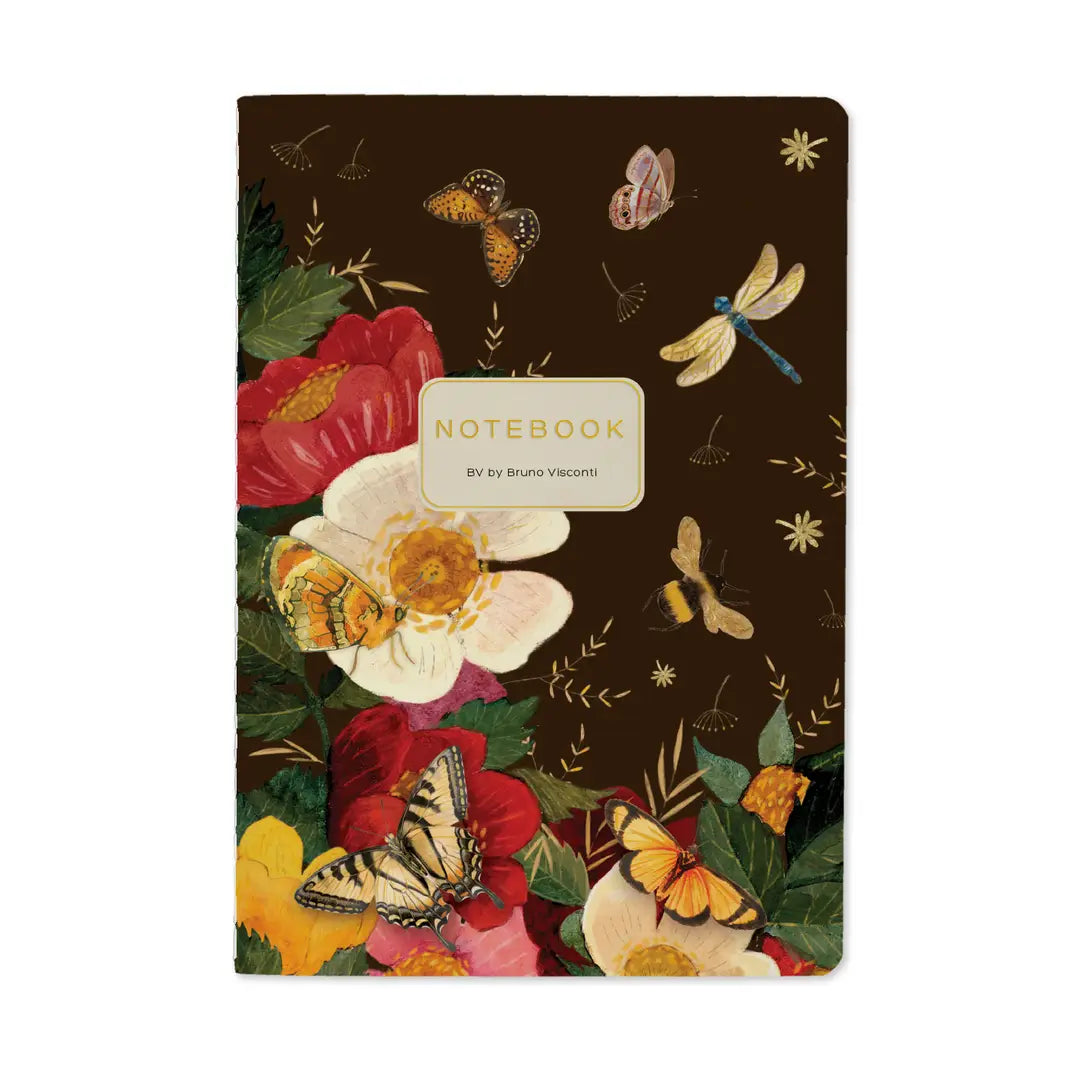 Butterflies and Peonies Notebook