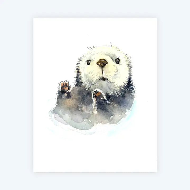 Baby Otter Art Print