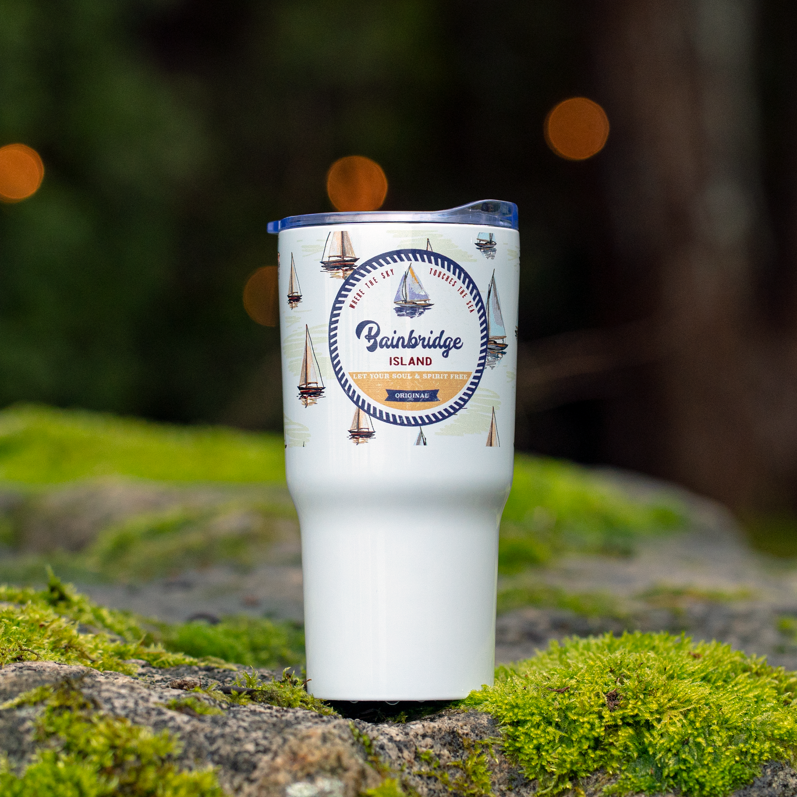 Retro Sailing 20 oz Stainless Steel Tumbler