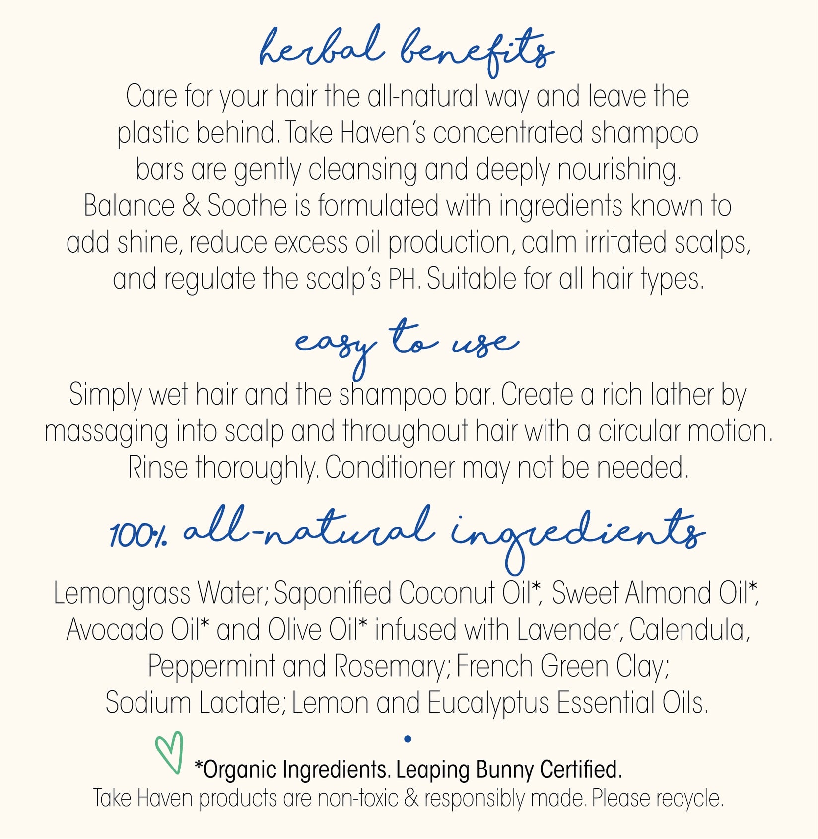 Balance and Soothe Shampoo Bar