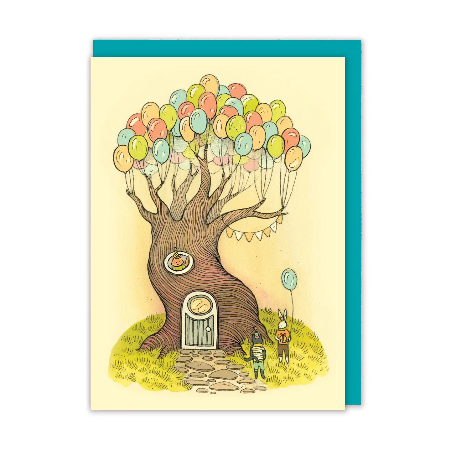 Balloon Tree Greeting Card