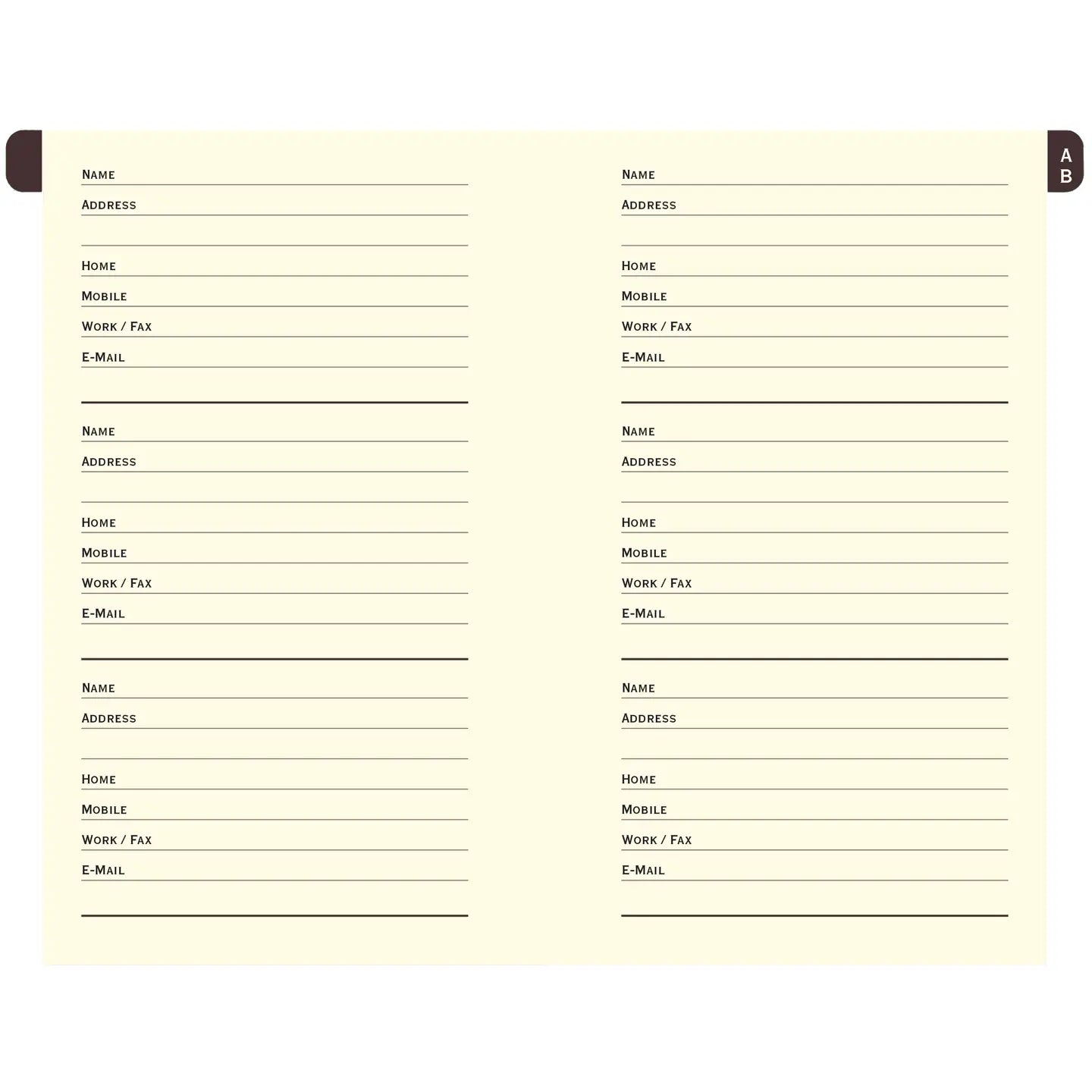 Butterflies Address Book